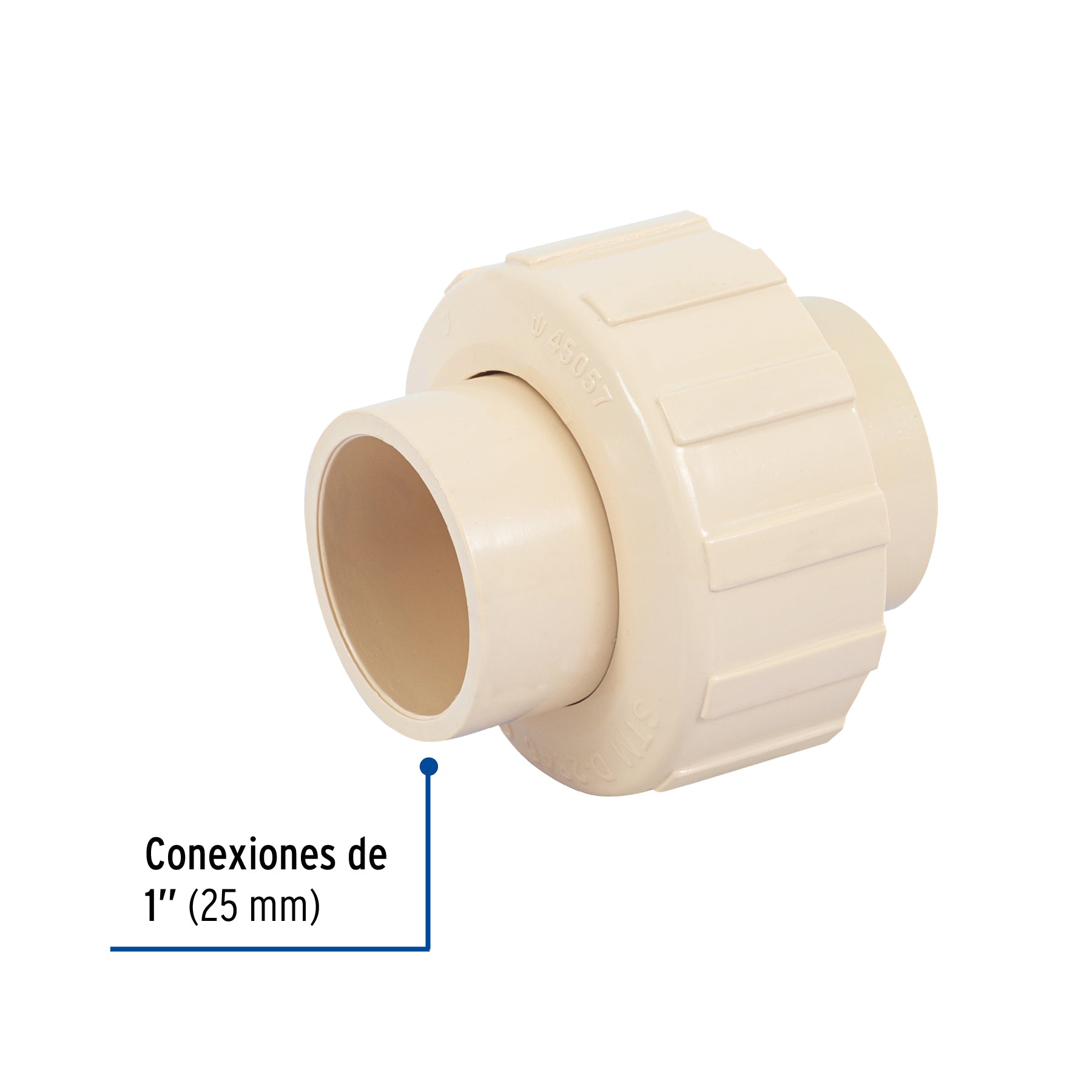 Tuerca unión lisa de CPVC 1", FOSET