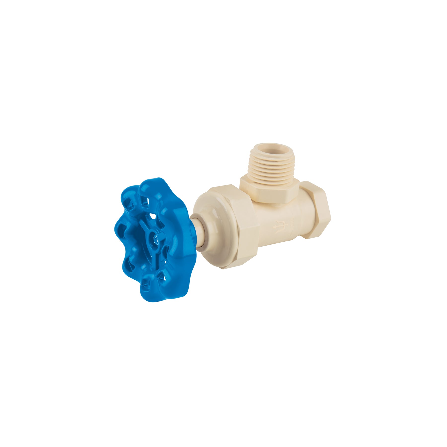 Llave angular de CPVC de 1/2" maneral volante, FOSET