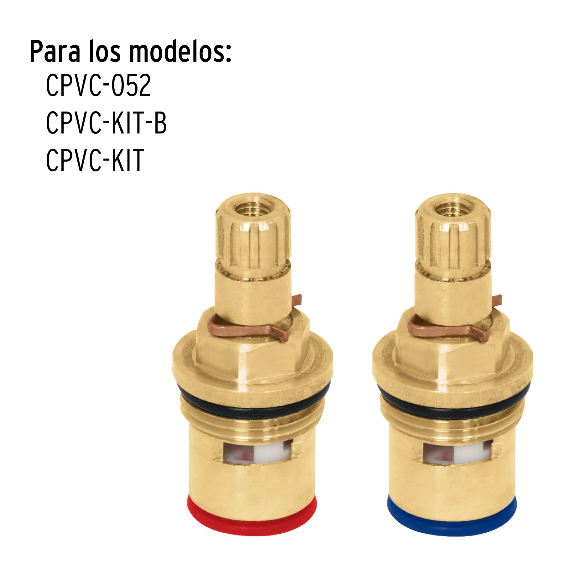 Juego 2 cartuchos cerámicos para llaves de empotrar CPVC