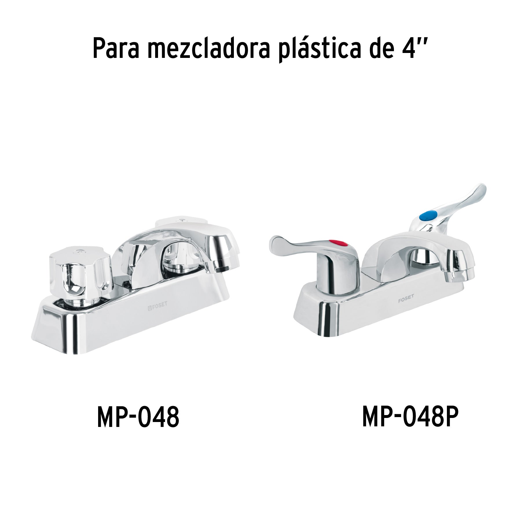 Cuello nariz corta para mezcladora de lavabo, cromo, BASIC