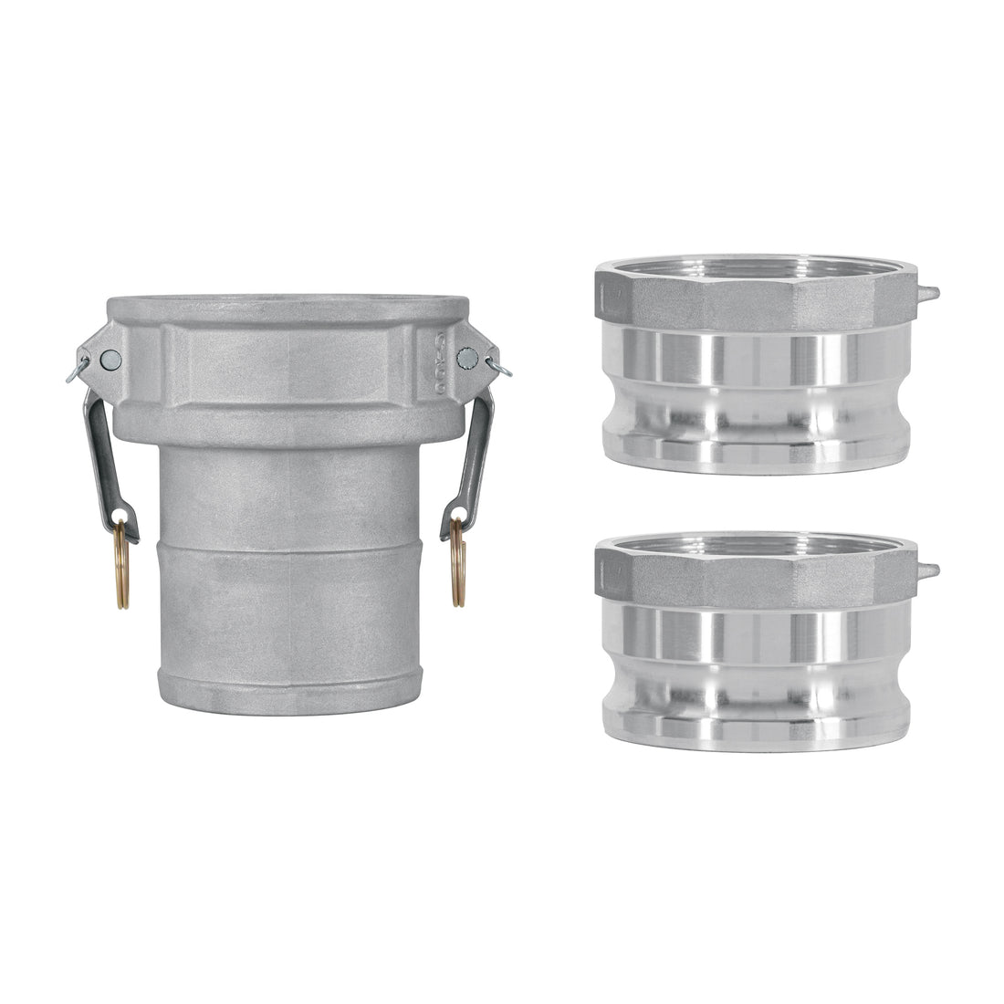 Juego de conexiones rápidas para manguera 4" para motobomba