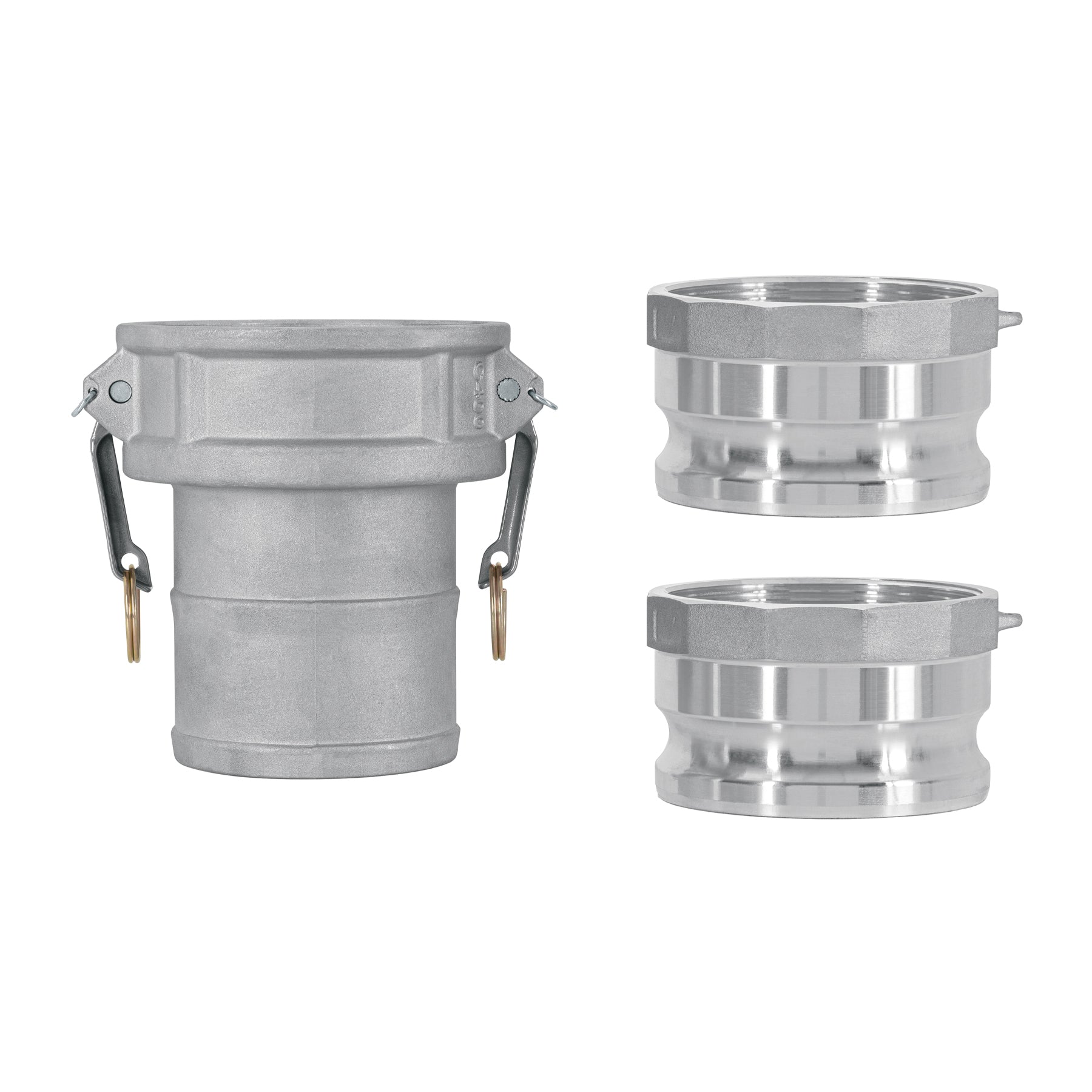 Juego de conexiones rápidas para manguera 4" para motobomba