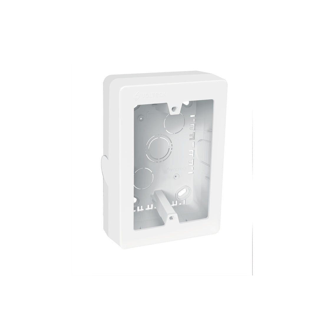 Caja de contactos para canaleta 3" x 5", blanca, VOLTECK