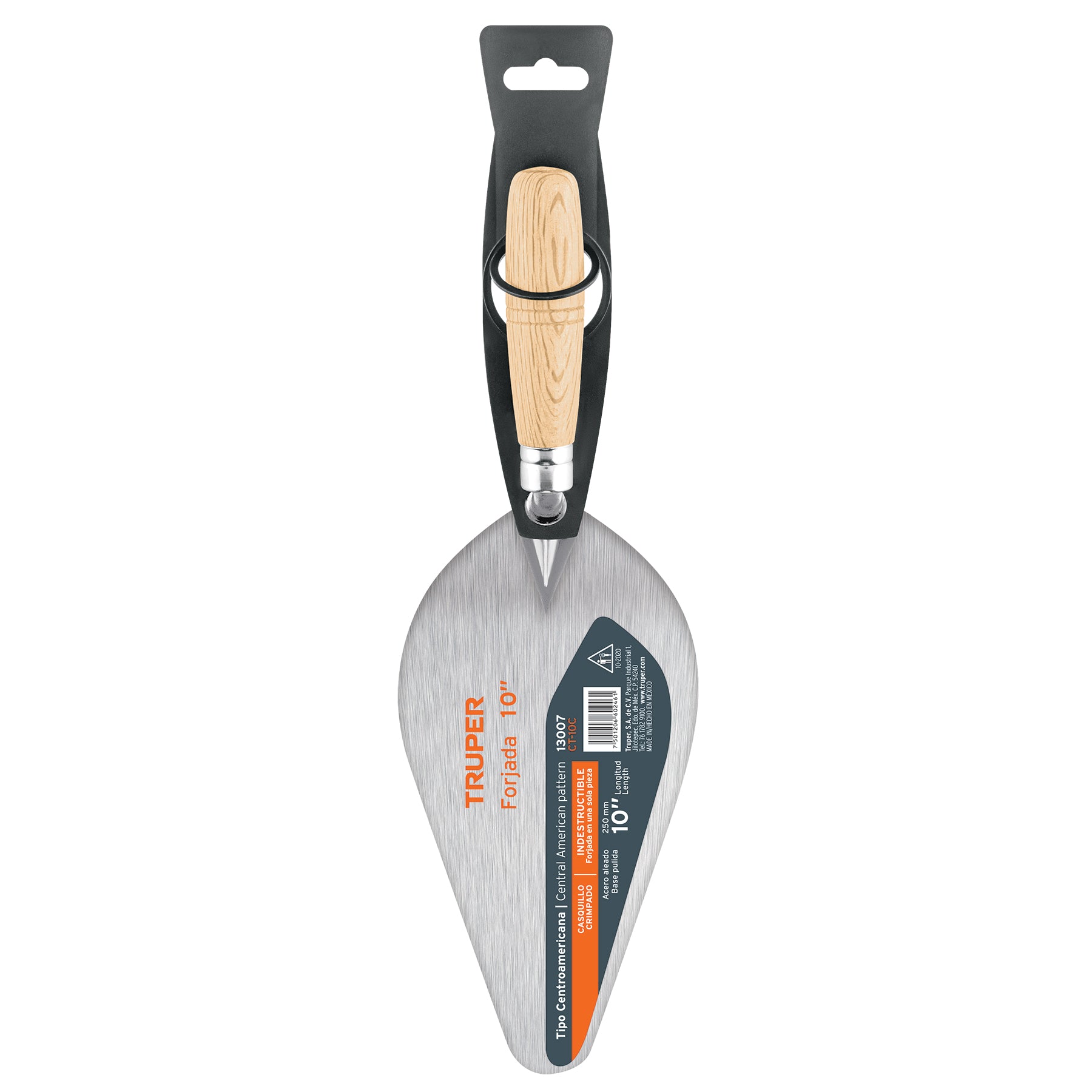 Cuchara para albañil 10" forjada tipo Centroamericana,TRUPER