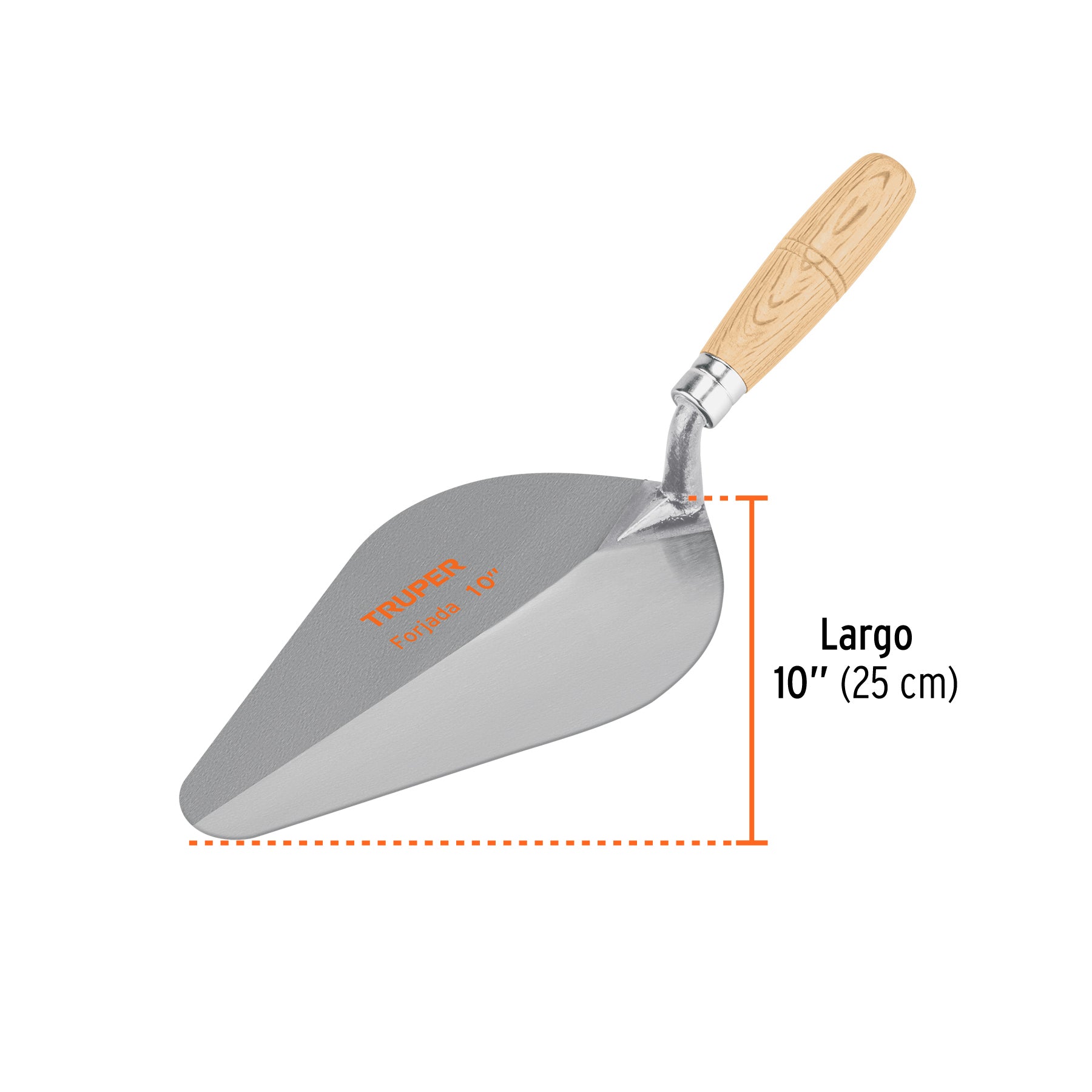 Cuchara para albañil 10" forjada tipo Centroamericana,TRUPER