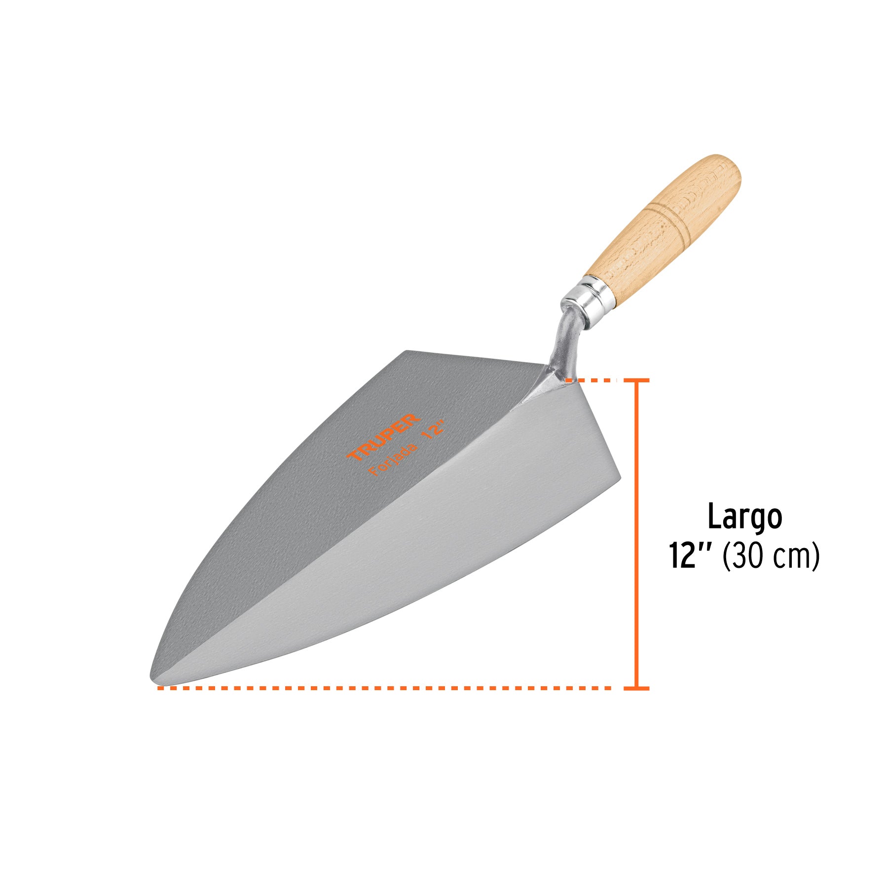 Cuchara para albañil 12" forjada tipo Filadelfia, TRUPER
