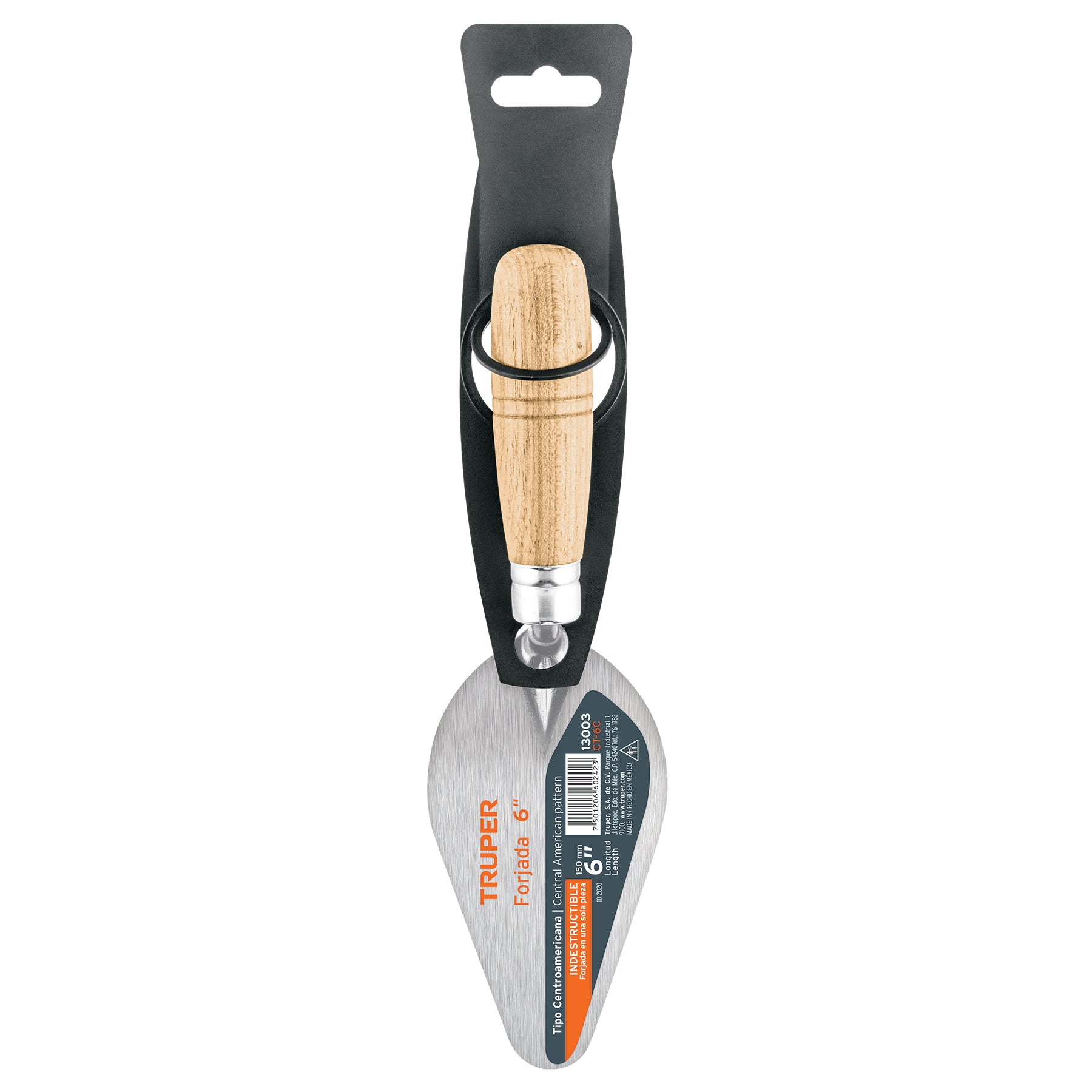 Cuchara para albañil 6" forjada tipo Centroamericana, TRUPER