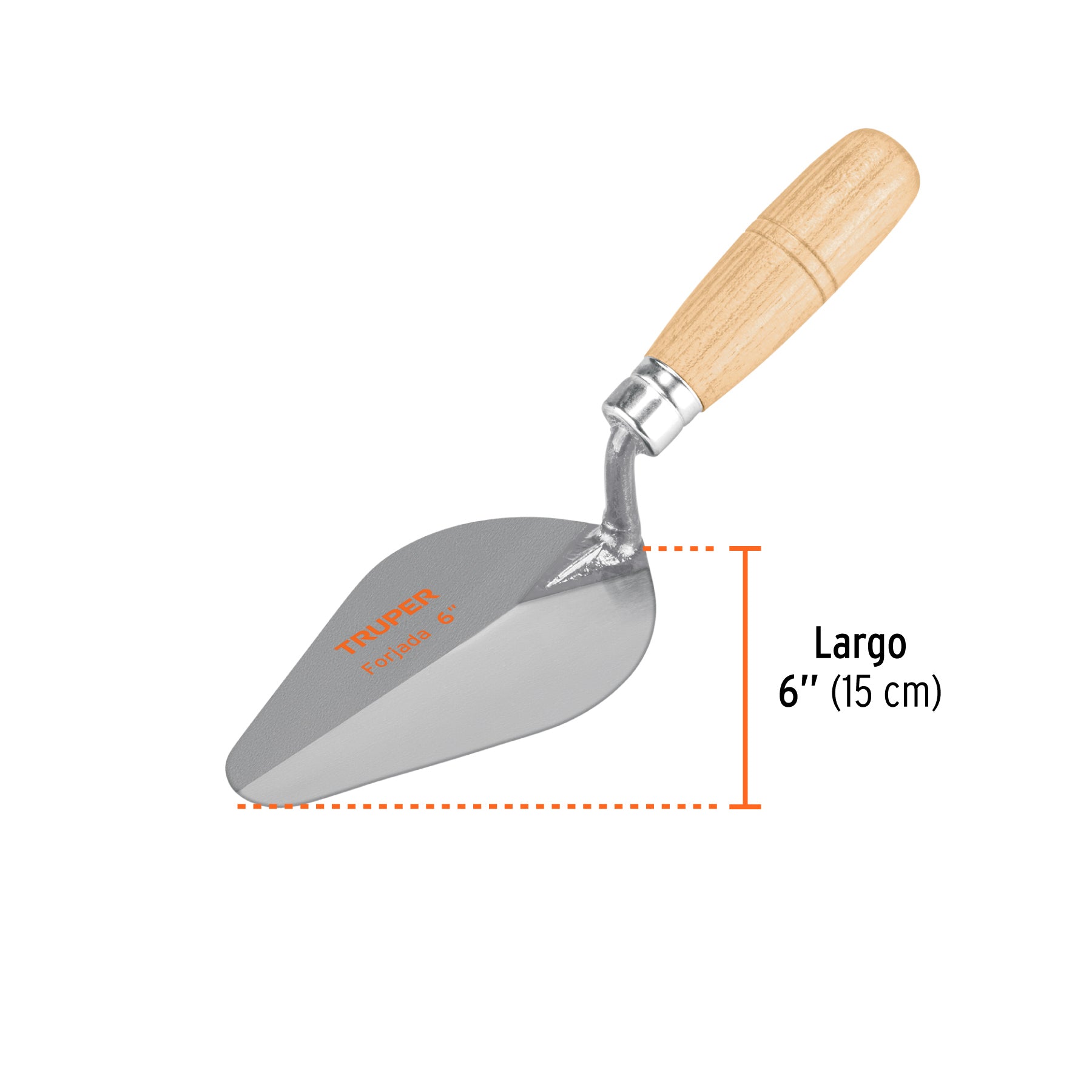 Cuchara para albañil 6" forjada tipo Centroamericana, TRUPER
