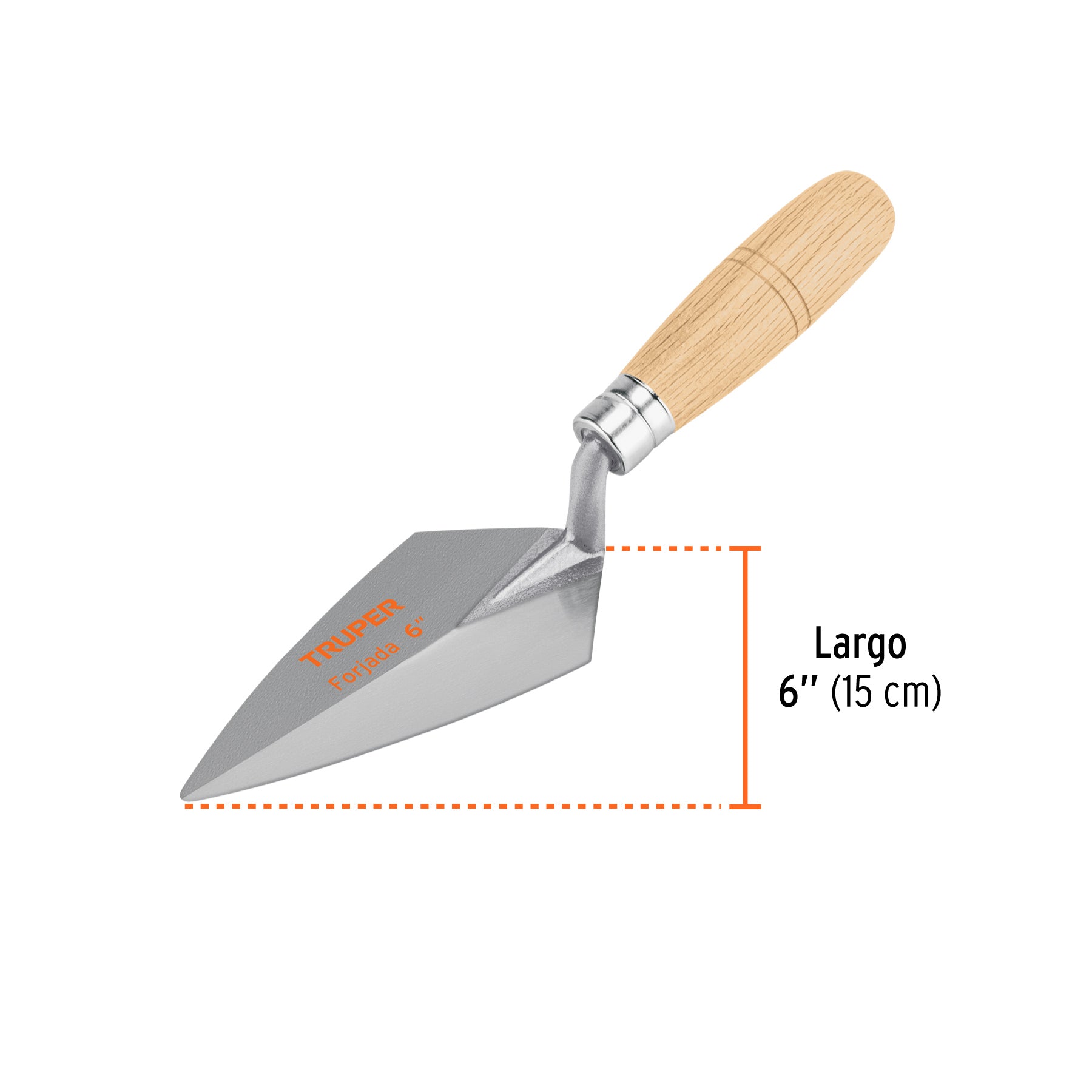Cuchara para albañil 6" forjada tipo Filadelfia, TRUPER
