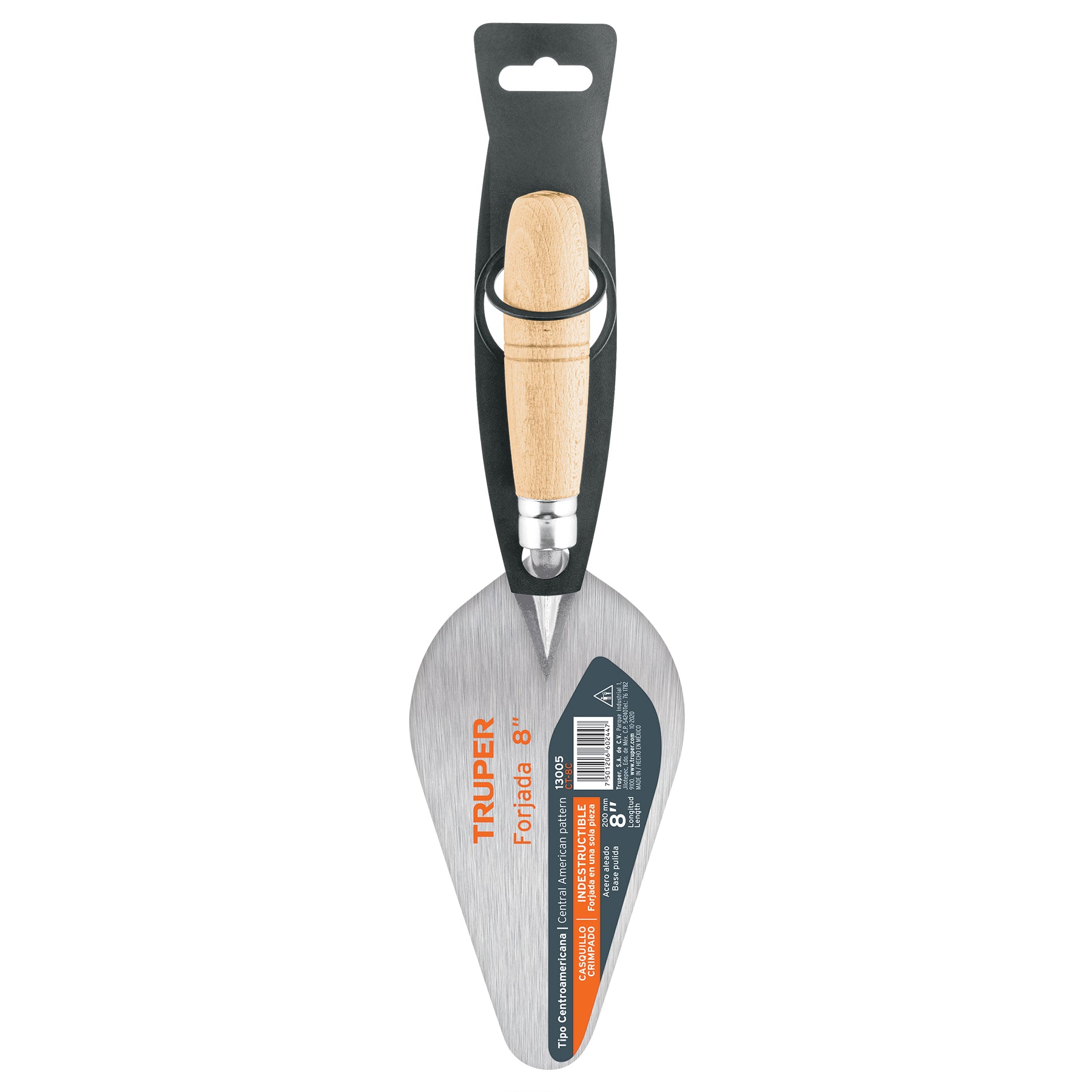 Cuchara para albañil 8" forjada tipo Centroamericana, TRUPER