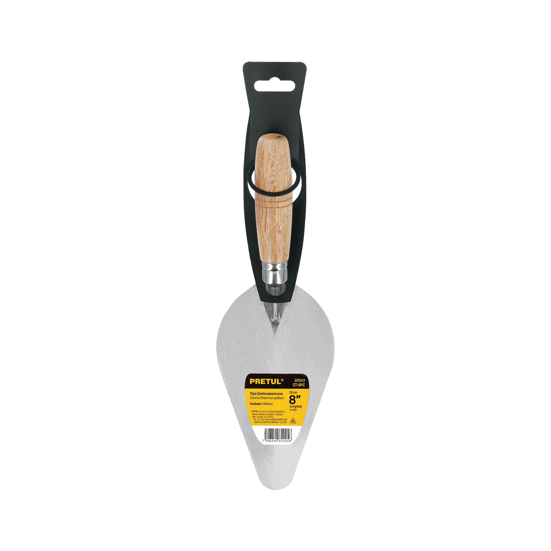 Cuchara para albañil 8" tipo Centroamericana, PRETUL