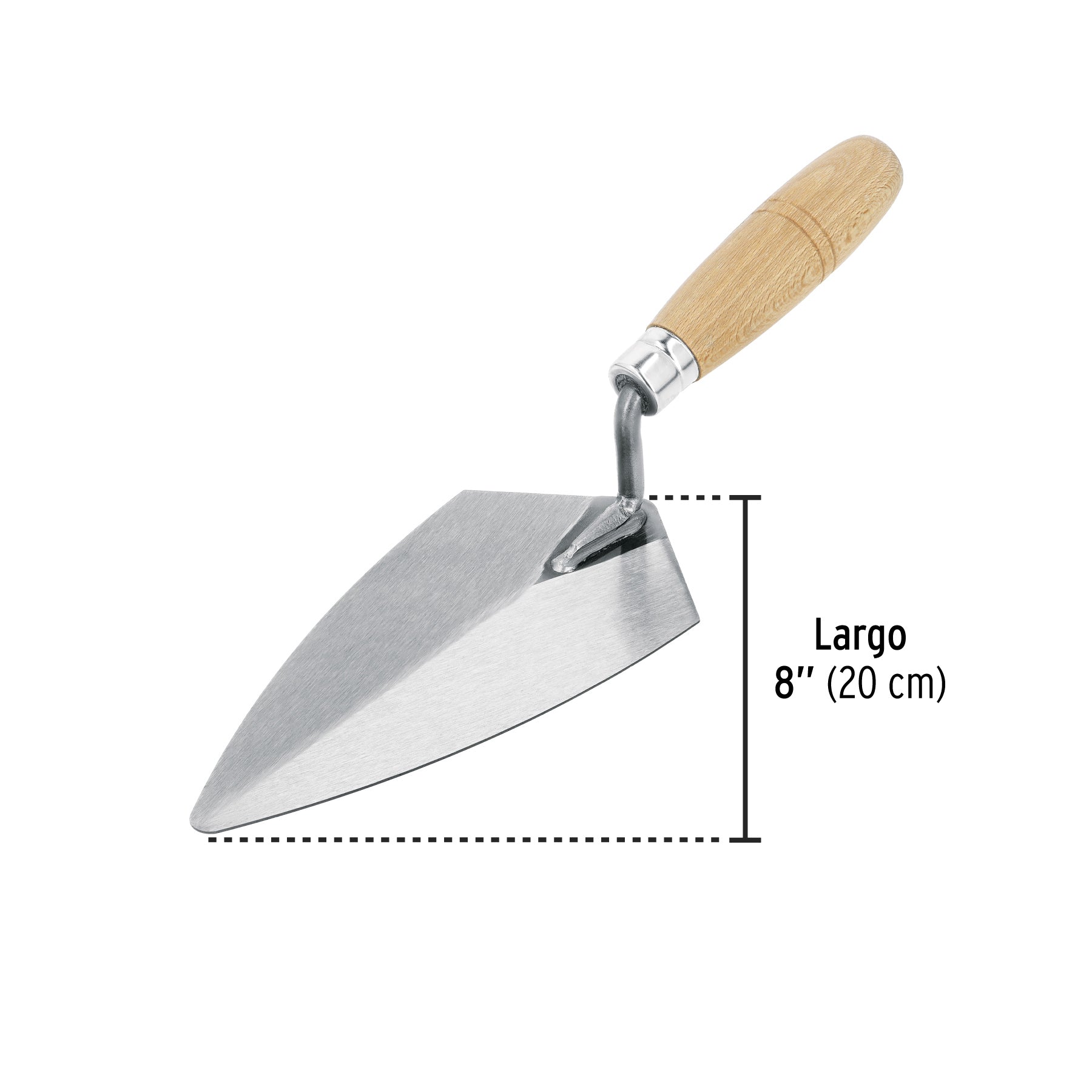 Cuchara para albañil 8" tipo Filadelfia, PRETUL