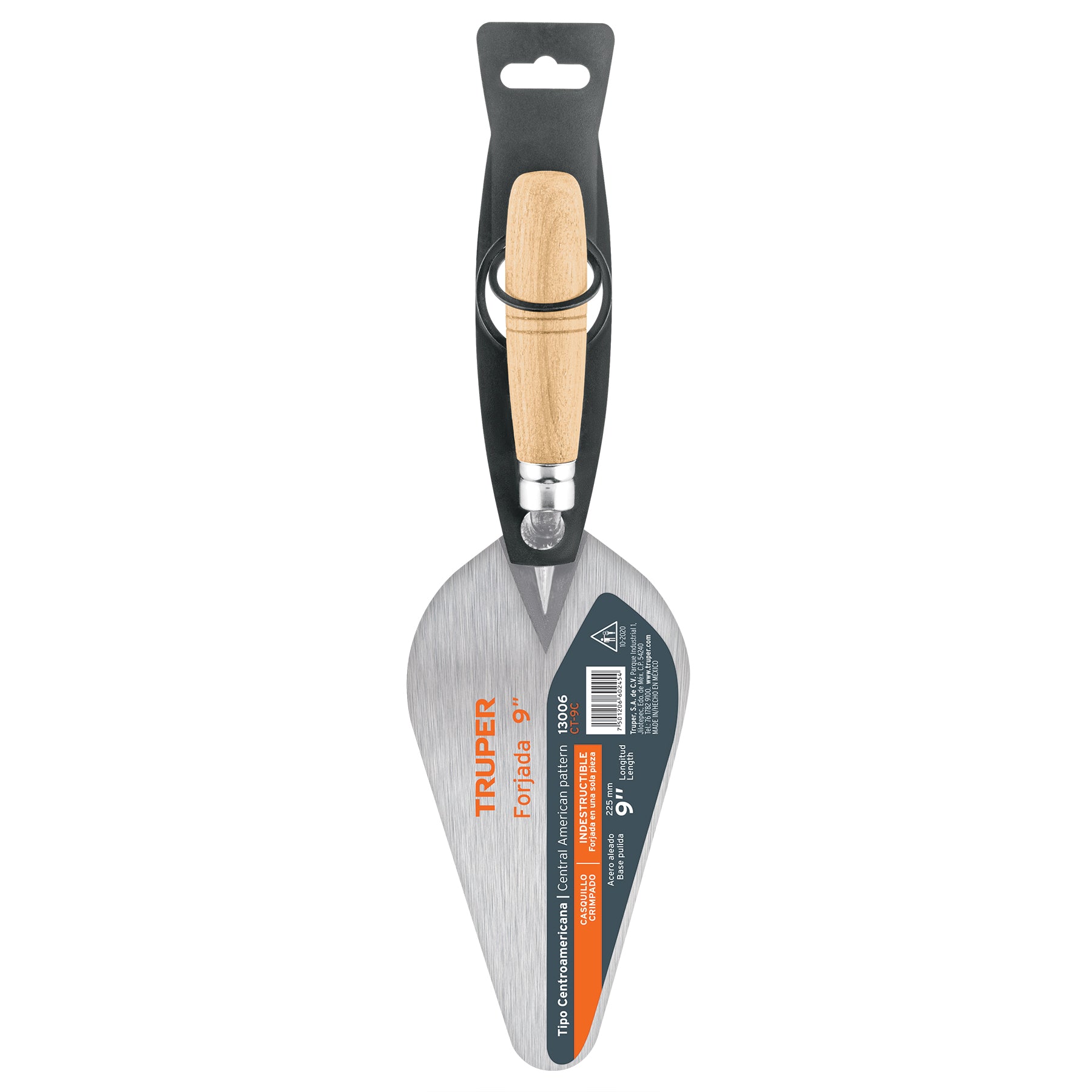 Cuchara para albañil 9" forjada tipo Centroamericana, TRUPER
