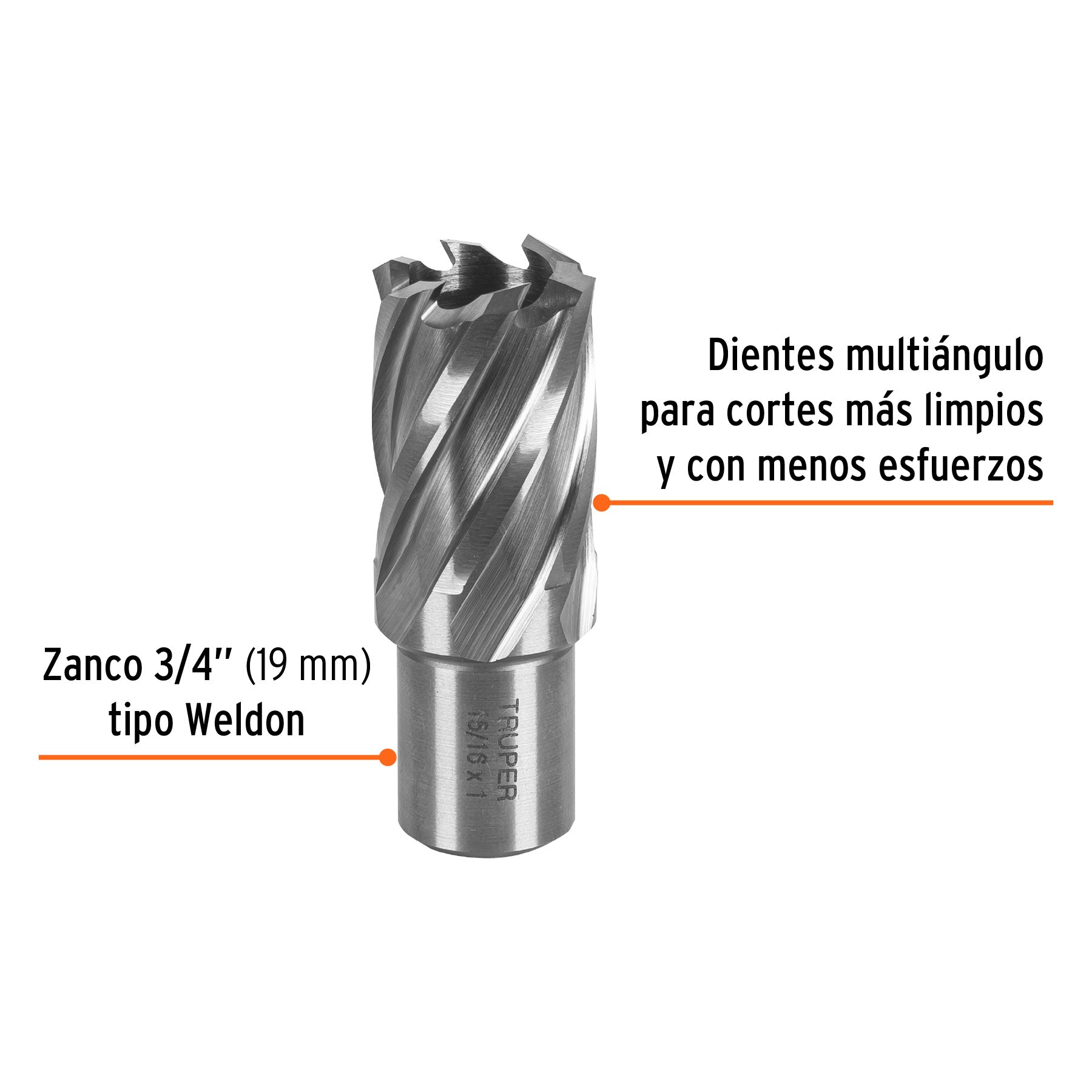 Cortador anular de 15/16" x 1", TRUPER