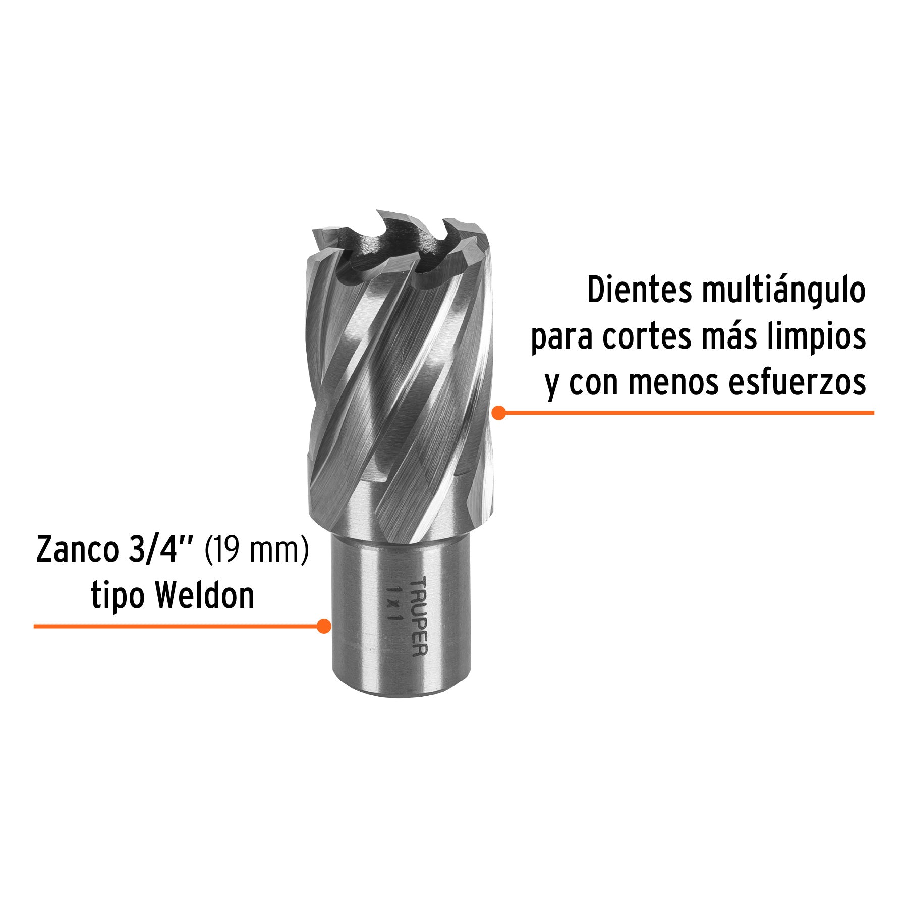 Cortador anular de 1" x 1", TRUPER
