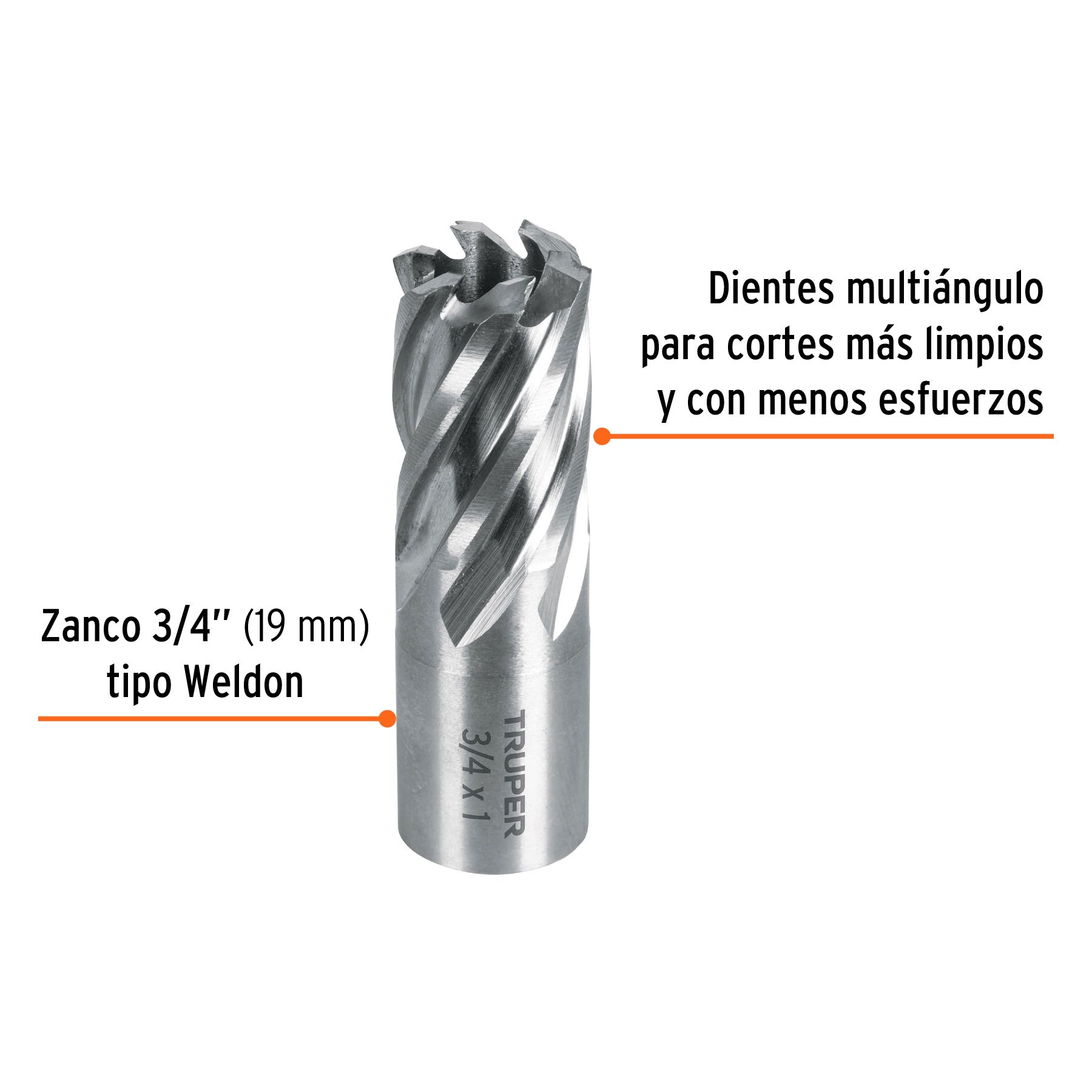 Cortador anular de 3/4" x 1", TRUPER