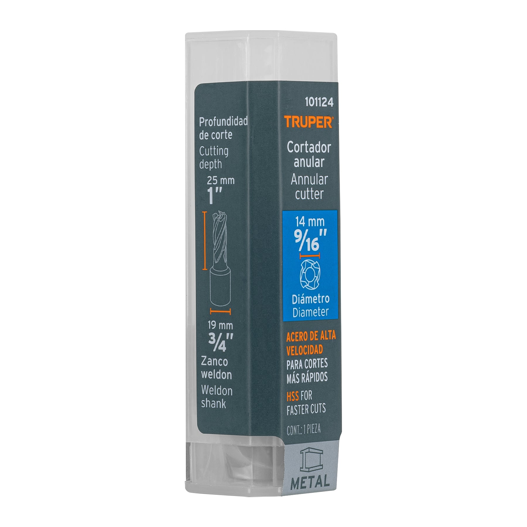 Cortador anular de 9/16" x 1", TRUPER
