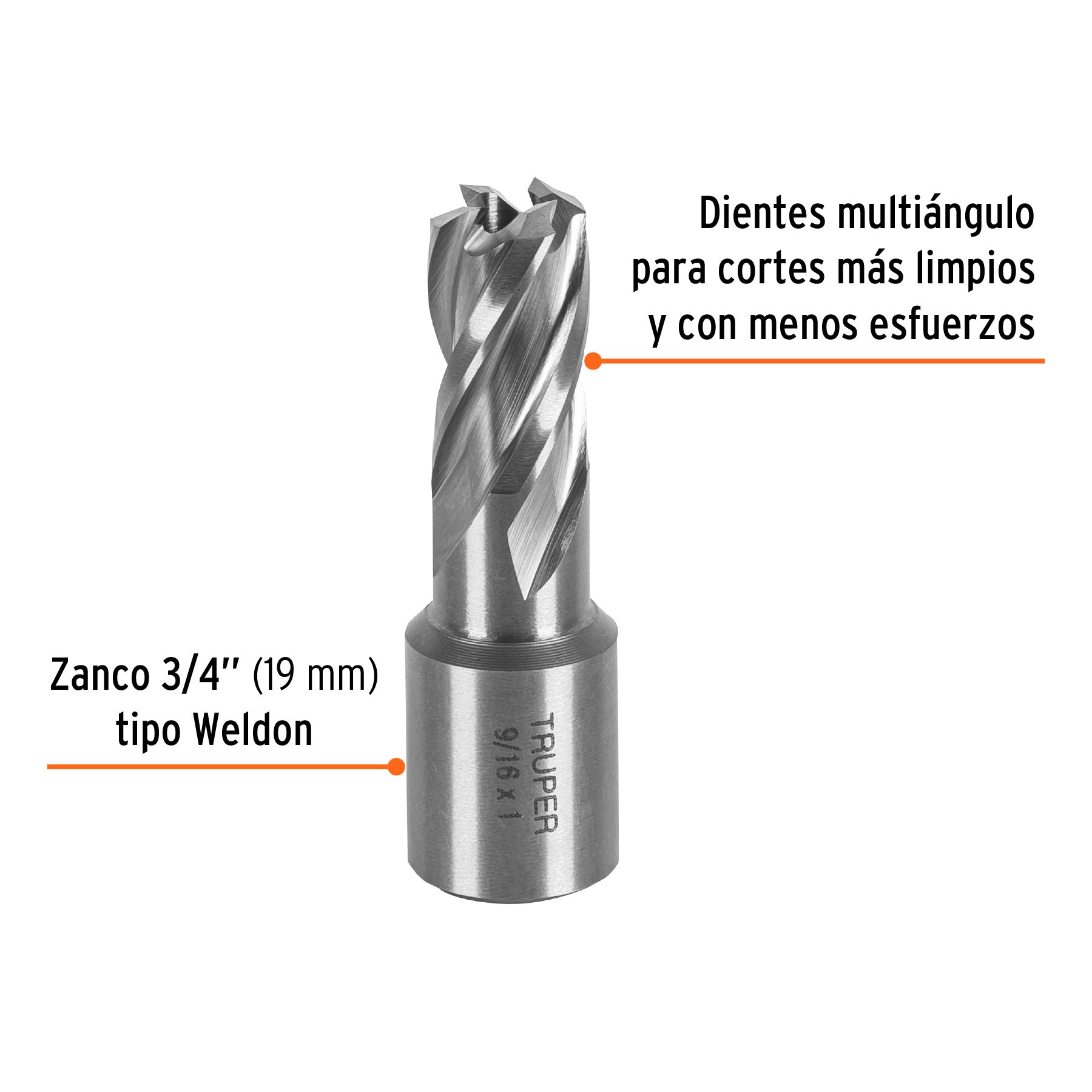 Cortador anular de 9/16" x 1", TRUPER