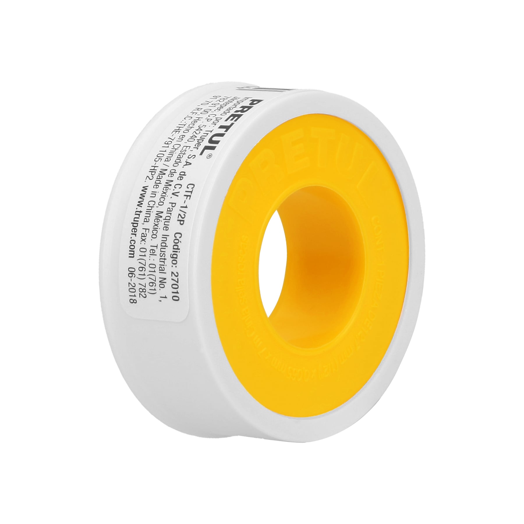 Cinta sella roscas 1/2" x 7m, PRETUL