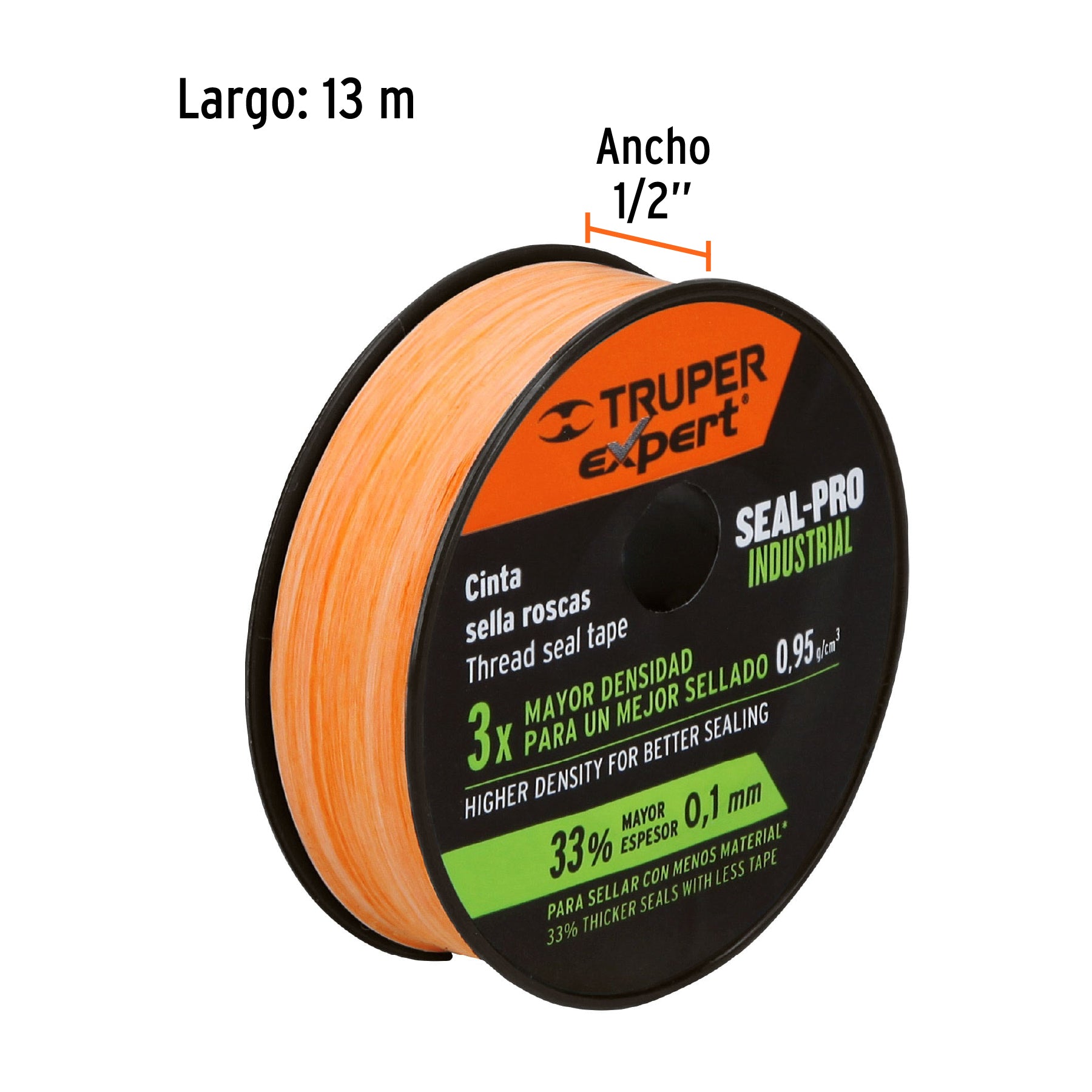 Cinta sella roscas 1/2" x 13m, Seal Pro Industrial, EXPERT