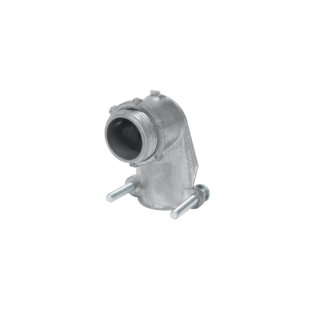 Conector curvo 1" para tubo flexible metálico, VOLTECK