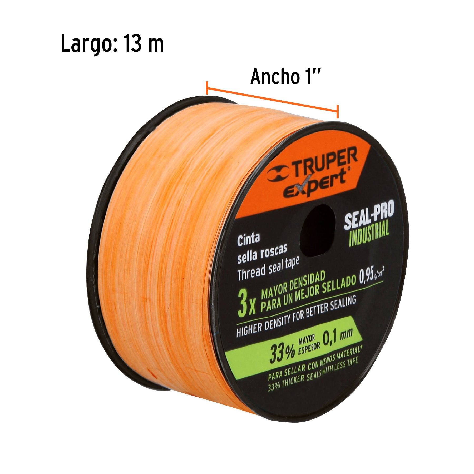 Cinta sella roscas 1" x 13m, Seal Pro Industrial, EXPERT