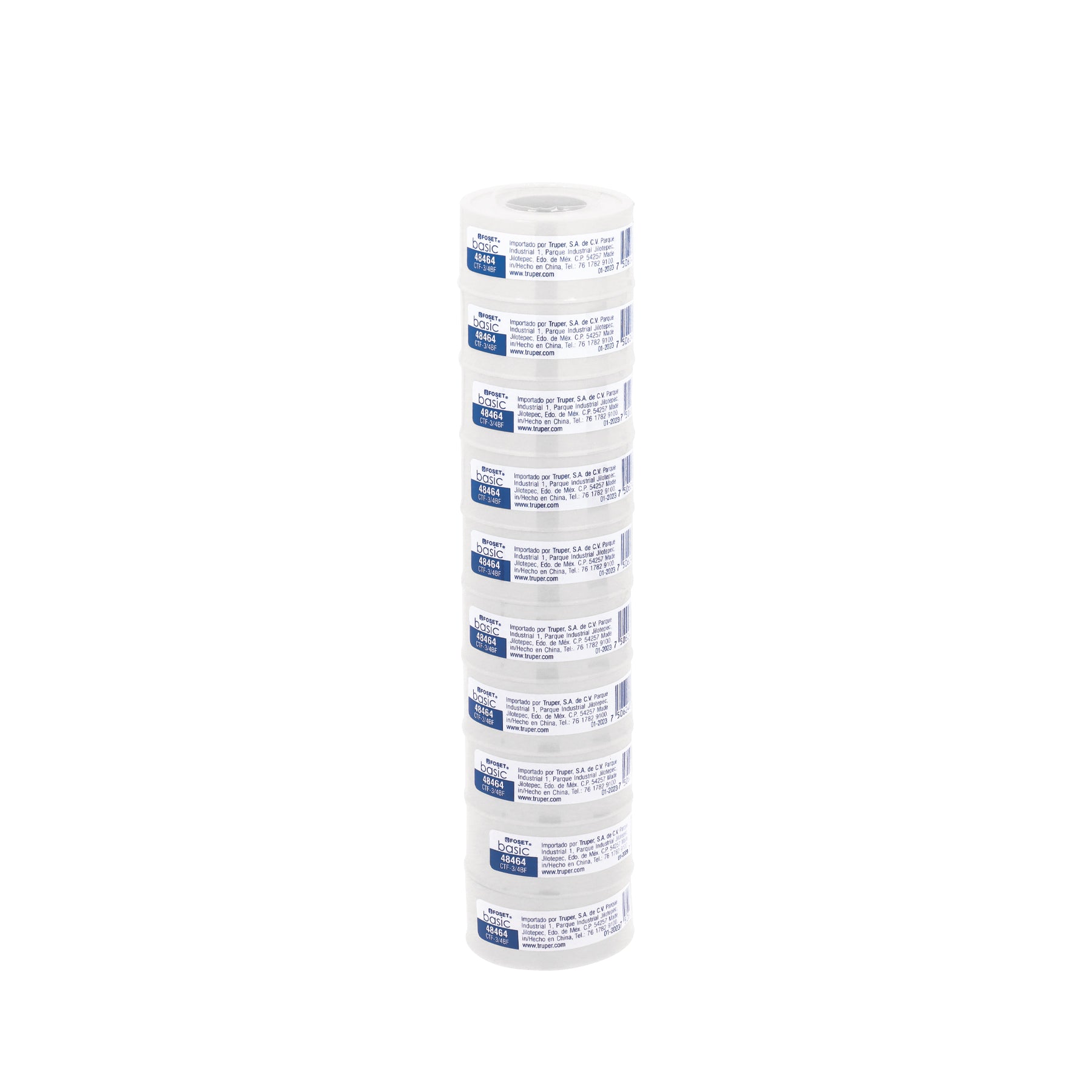 Cinta sella roscas 3/4" x 7m, uso general, FOSET BASIC