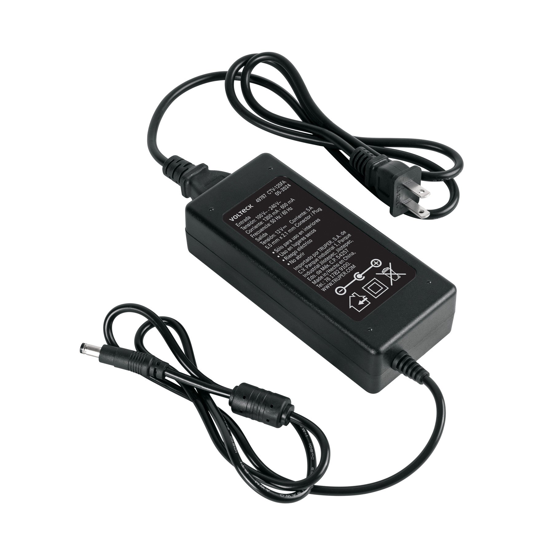 Fuente de Alimentación 12V 5A para CCTV, VOLTECK