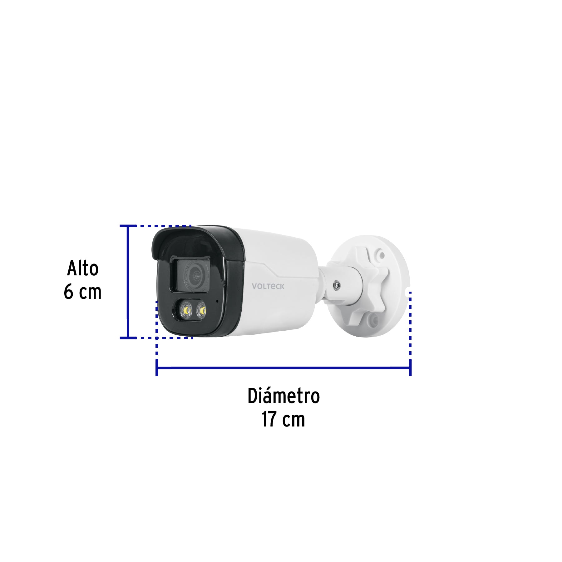 Cámara Tipo Bala 2MP, Lente 3.6mm, VOLTECK
