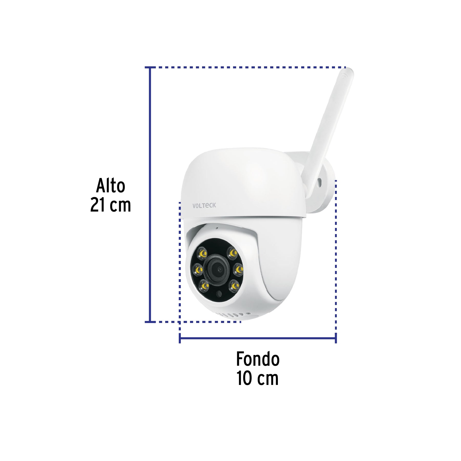 Cámara WiFi Robotizada Tipo Domo 3MP, VOLTECK