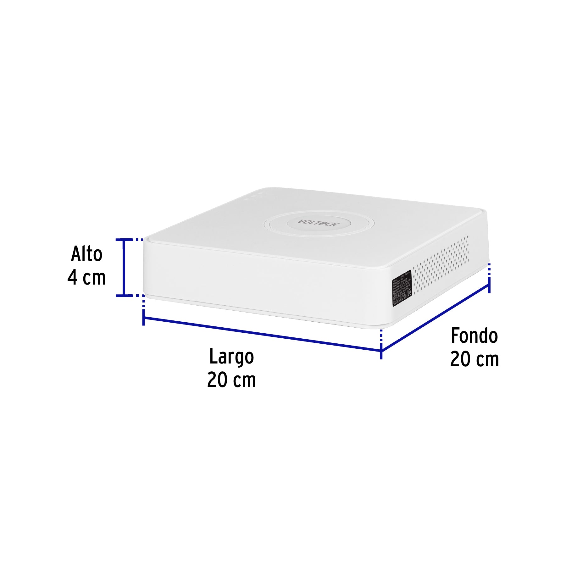 Video grabador DVR de 8 canales, 5MP, VOLTECK