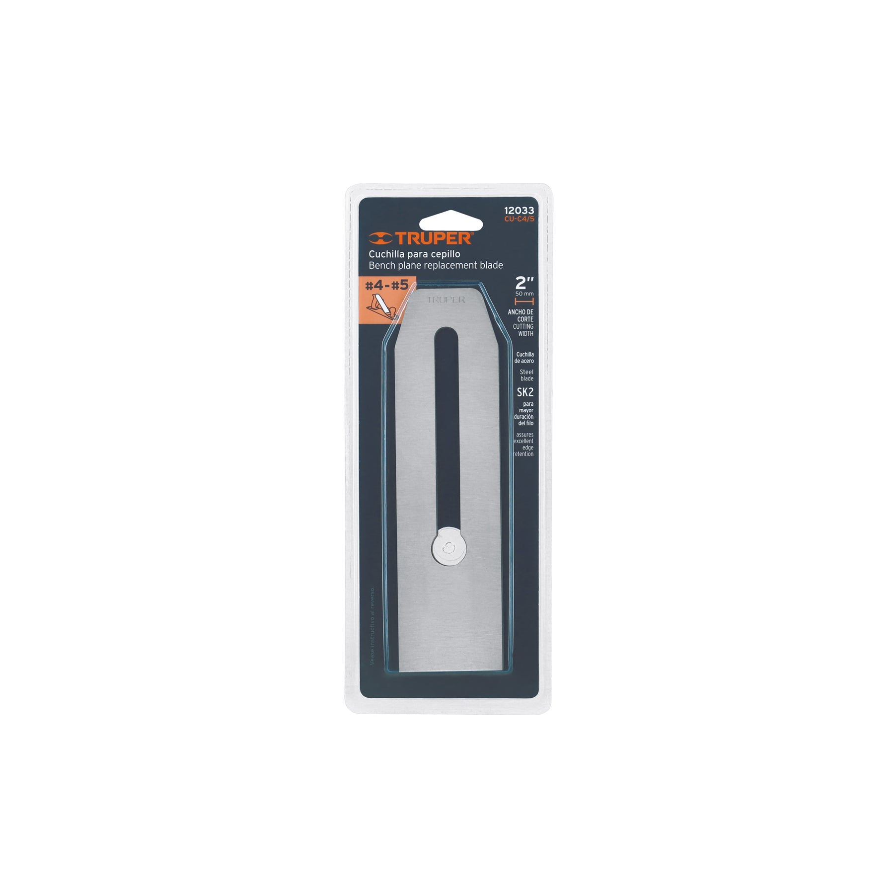 Cuchilla para cepillo de carpintero 4 y 5, TRUPER