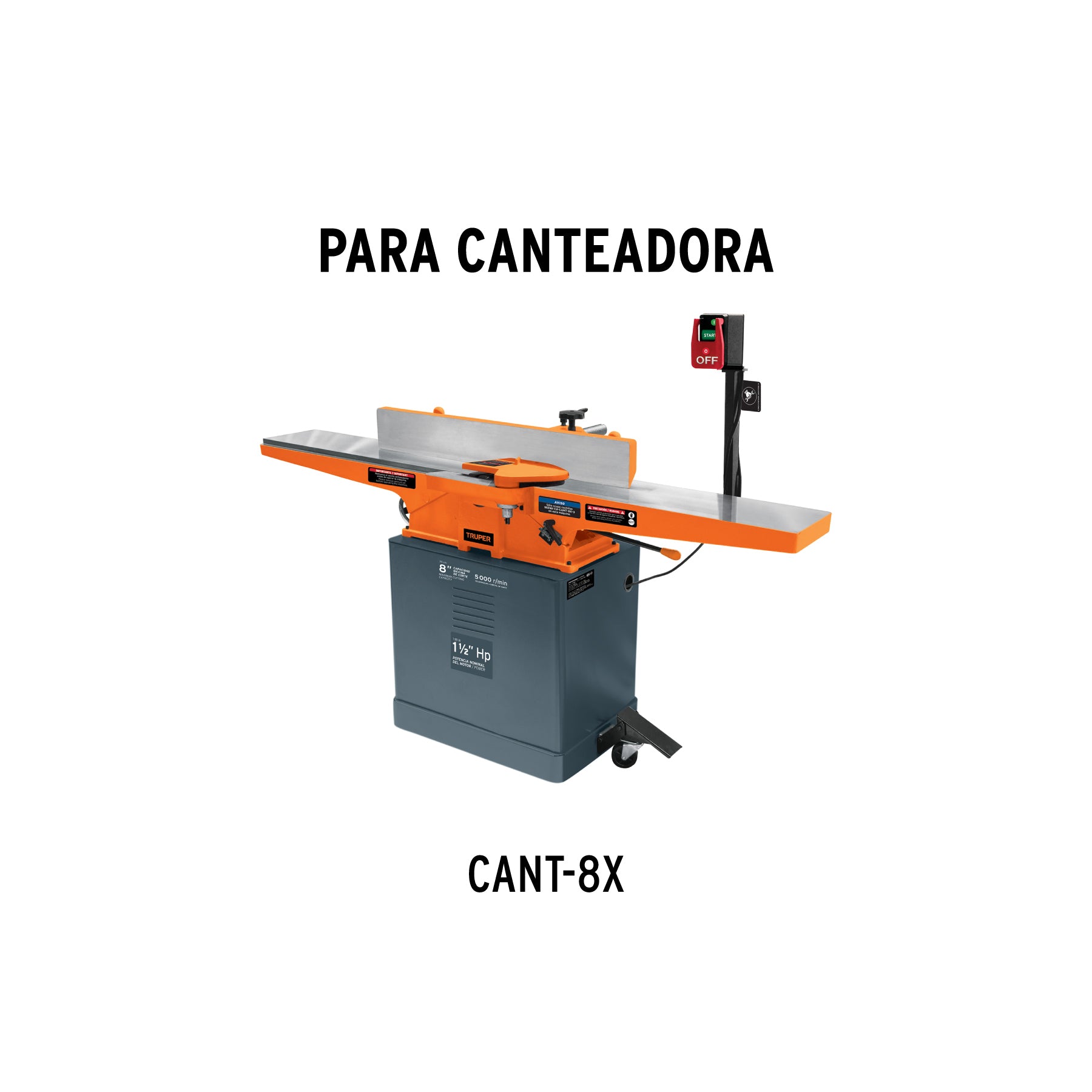 Cuchillas para canteadora CANT-6X, 3 pzs en caja, TRUPER
