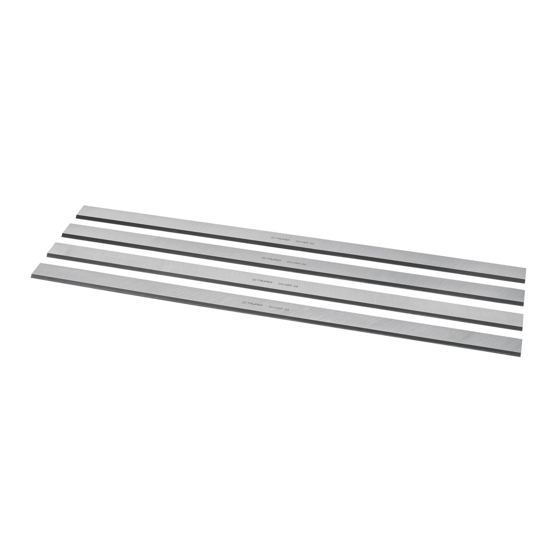 Caja con 4 cuchillas HSS para cepillo de piso CEP-20, TRUPER