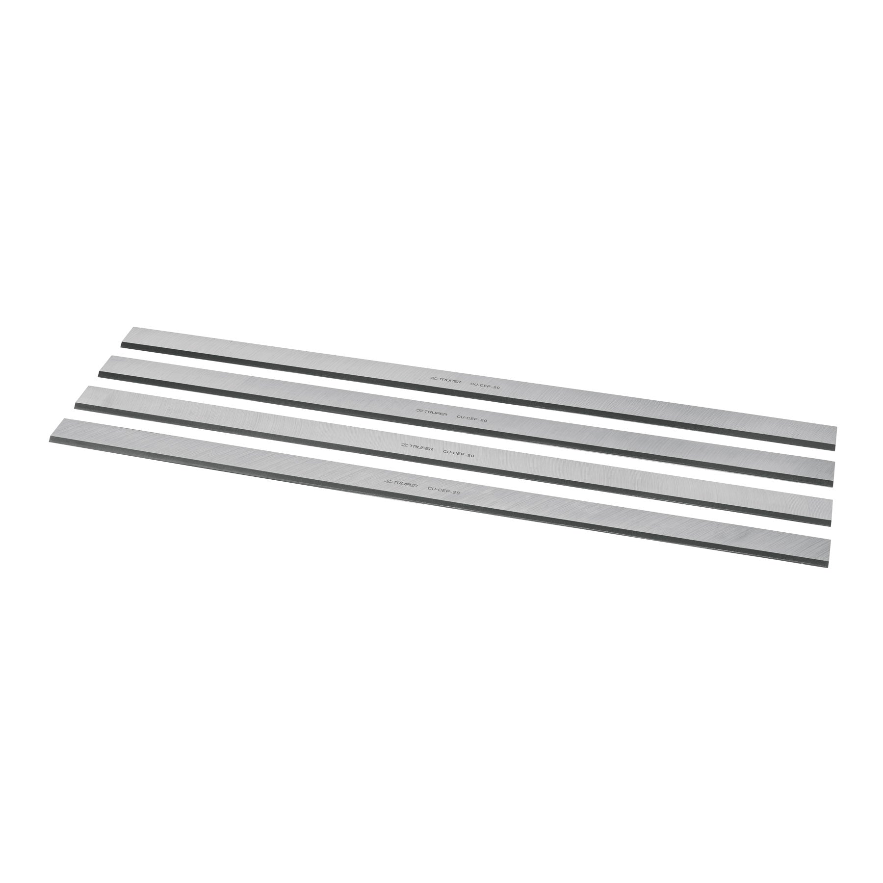 Caja con 4 cuchillas HSS para cepillo de piso CEP-20, TRUPER