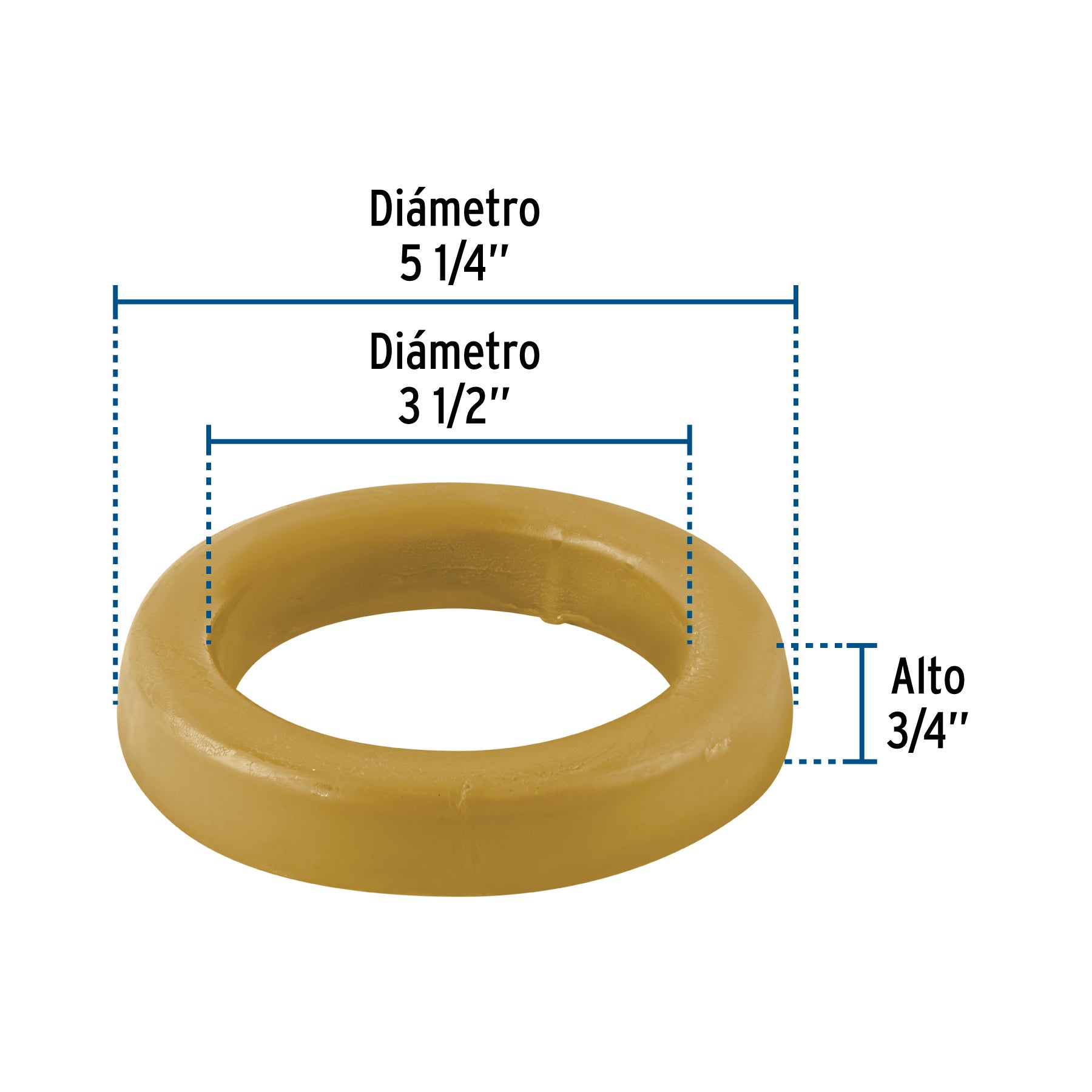 Cuello de cera sin guía para WC, 150 g, FOSET