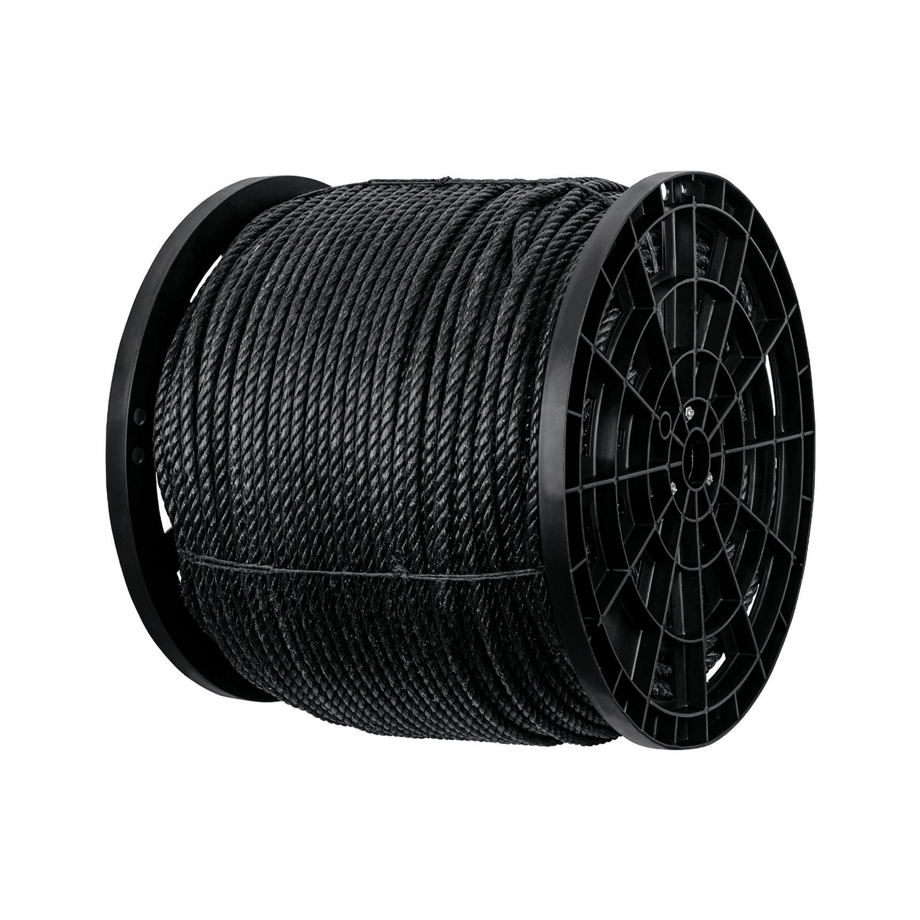 Kilo de cuerda negra de polipropileno 10 mm, carrete 20kg