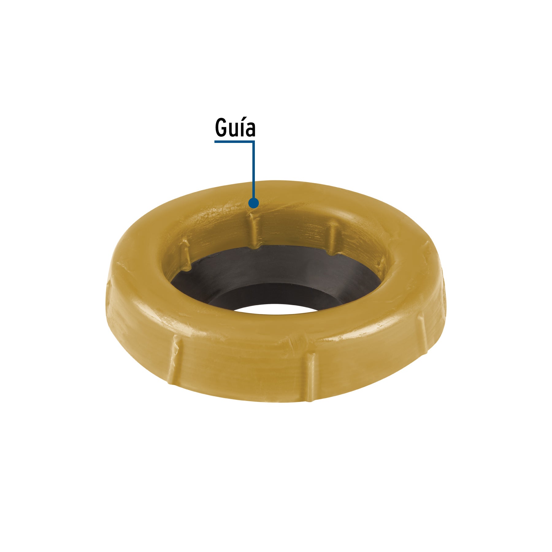 Cuello de cera con guía para WC, robusto, 250 g, FOSET