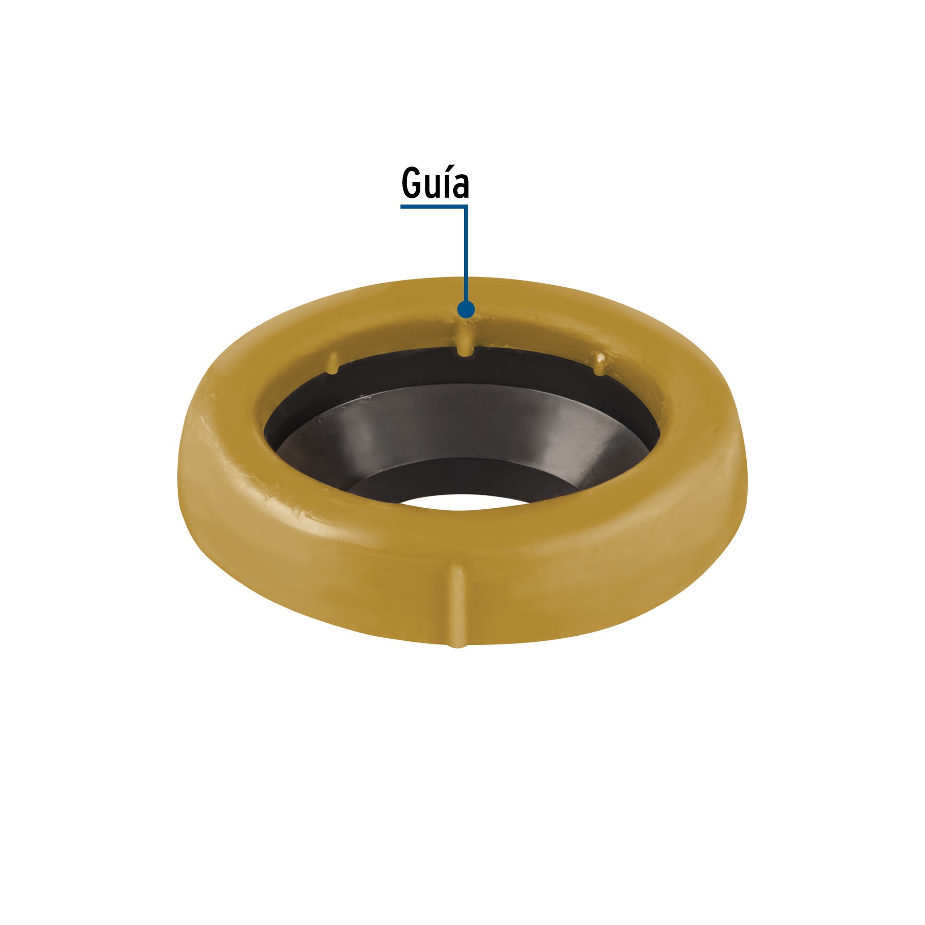 Cuello de cera con guía para WC, 170 g, FOSET