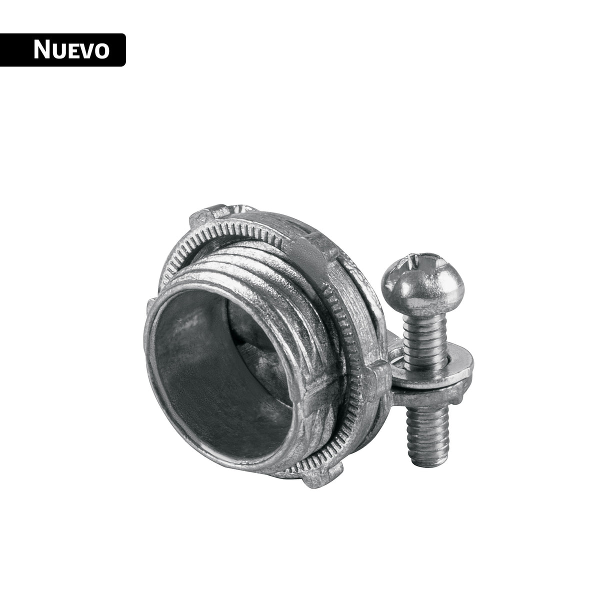 Conector recto 1/2" para cable de uso rudo, VOLTECK