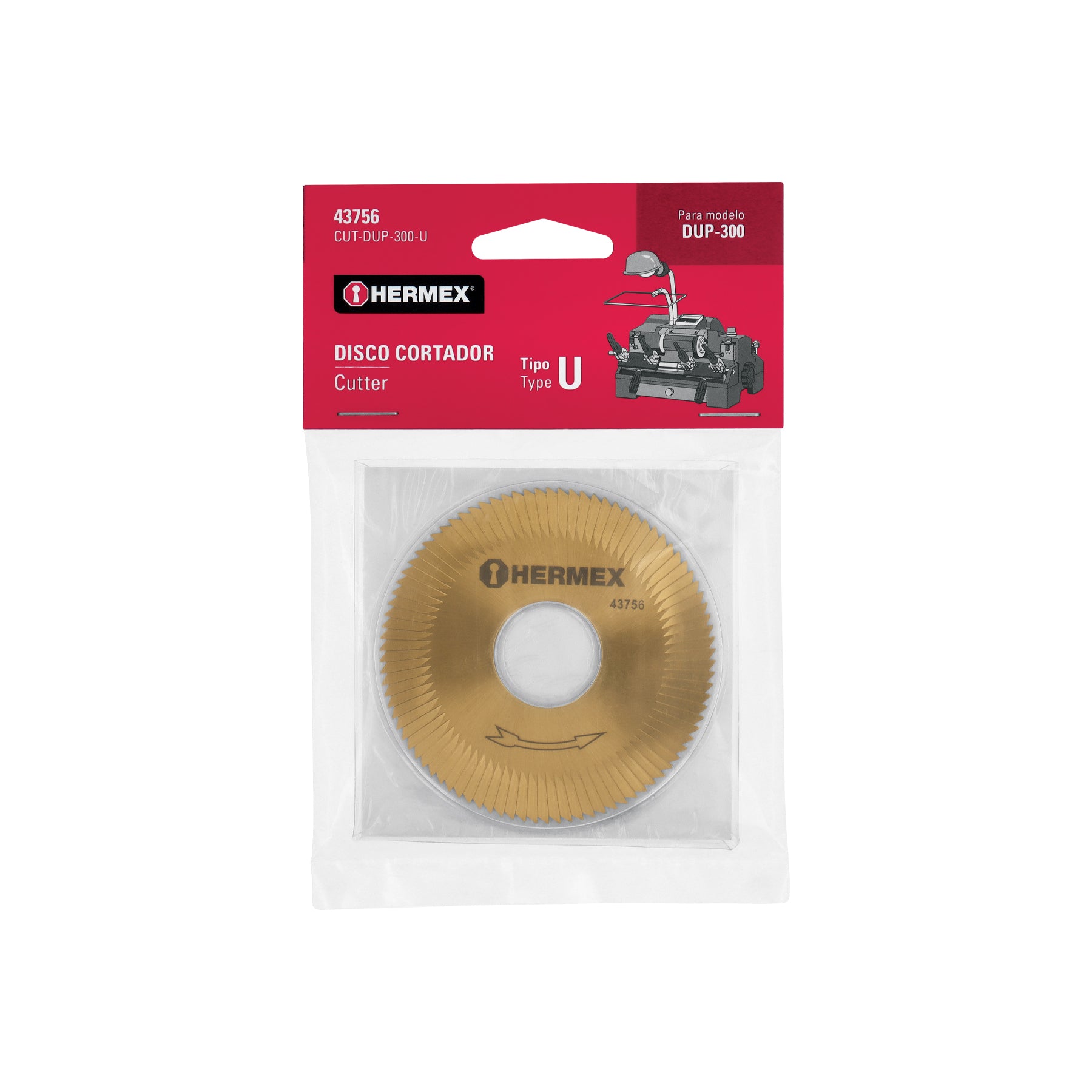 Disco cortador para DUP-300, U, HERMEX