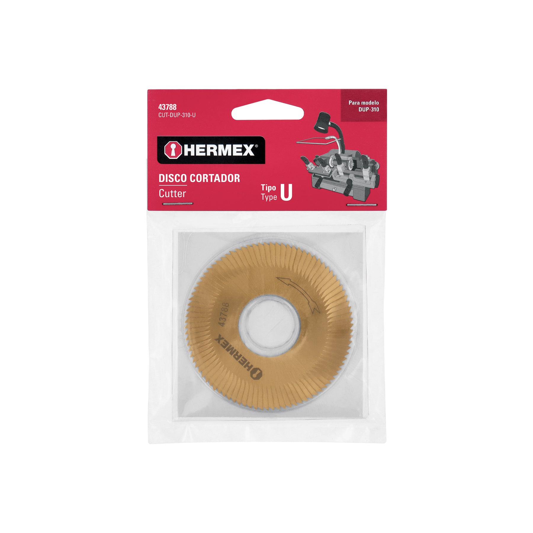Disco cortador para DUP-310, U, HERMEX