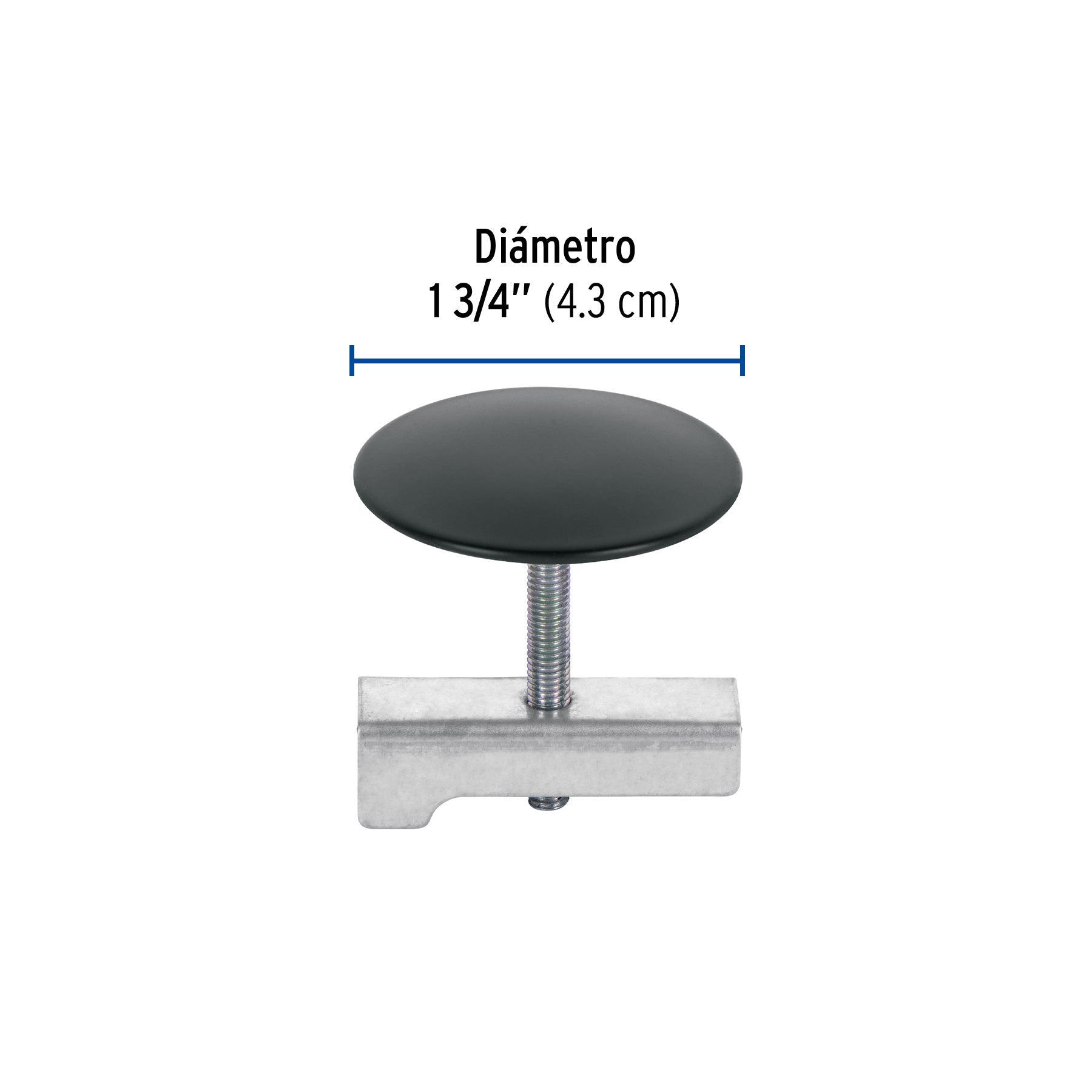 Cubretaladro de acero inoxidable 1-3/4" negro, FOSET