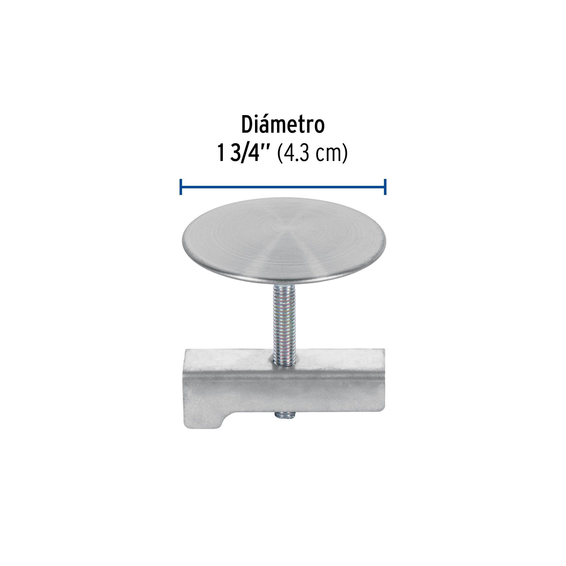 Cubretaladro de acero inoxidable 1-3/4" satín, FOSET