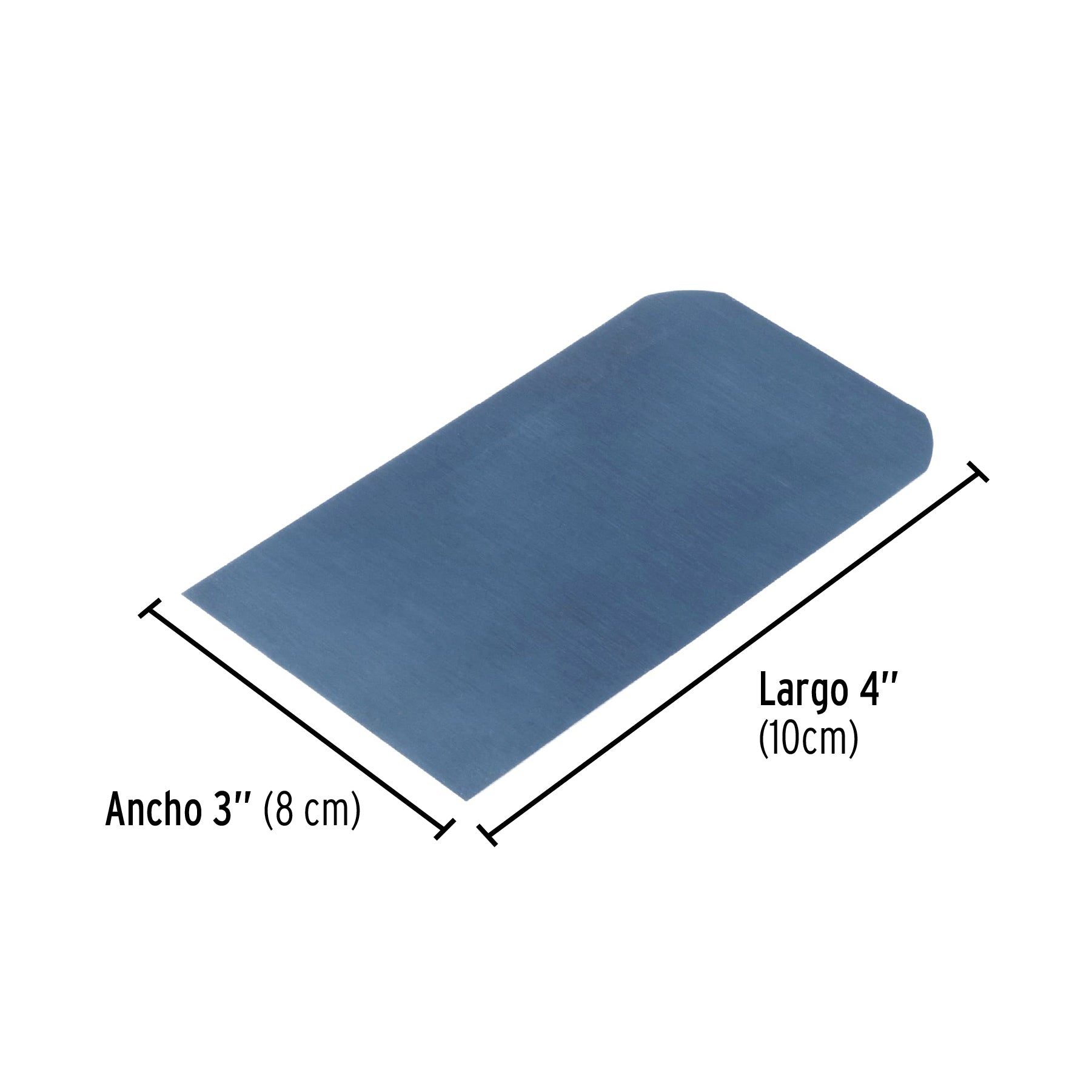 Cuña de 4" x 3" sin mango, bolsa con 20 piezas, PRETUL