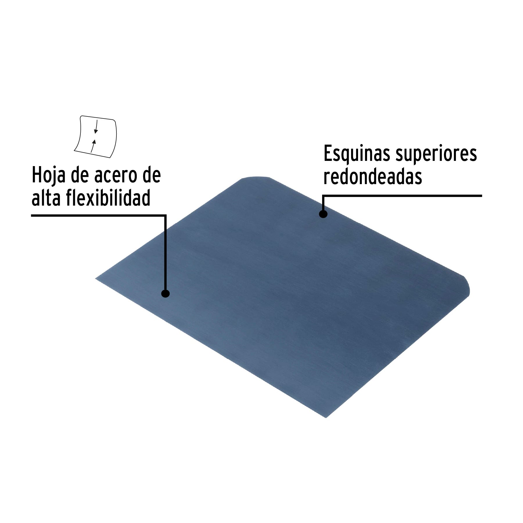 Cuña de 4" x 5" sin mango, bolsa con 20 piezas, PRETUL