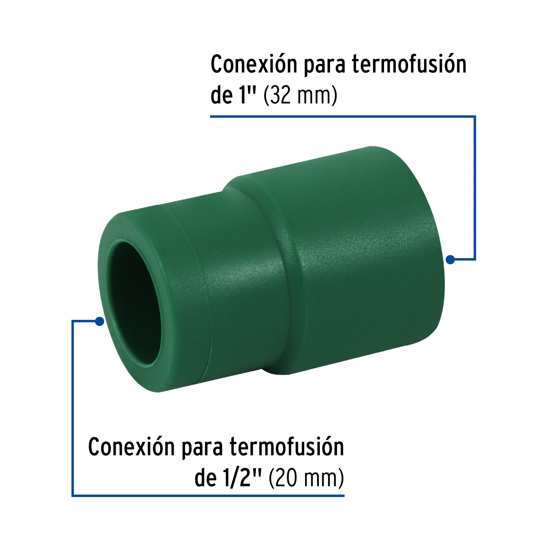 Reducción de PPR 1" x 1/2", FOSET