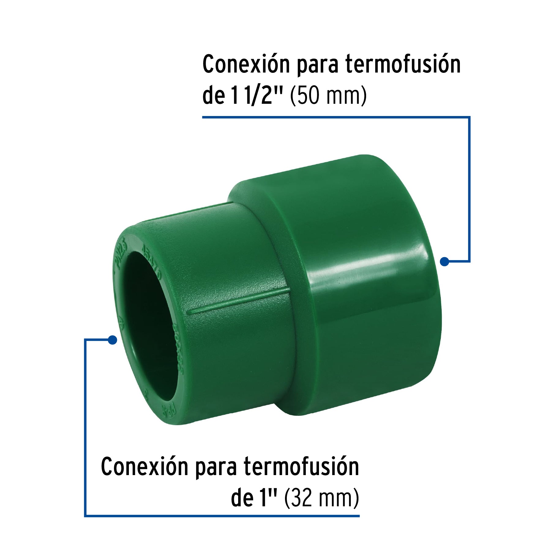 Reducción de PPR 1-1/2" x 1", FOSET