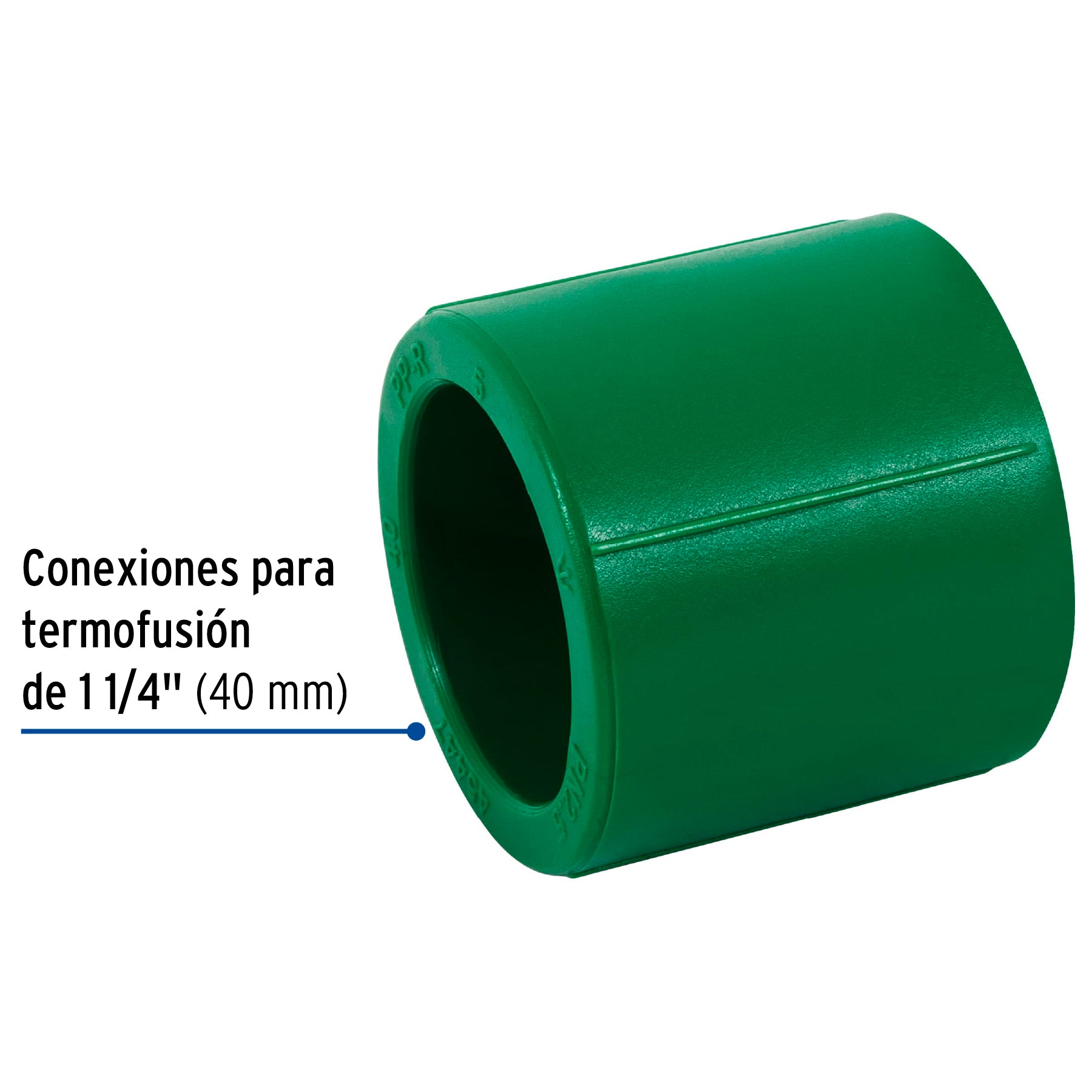 Cople de PPR, 1-1/4" (40mm), FOSET