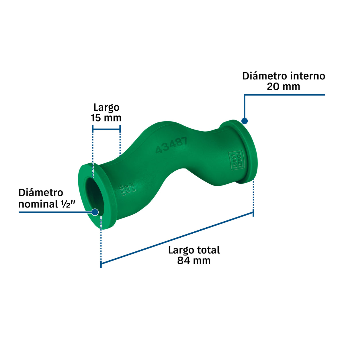 Puente de PPR 1/2" (20 mm), FOSET